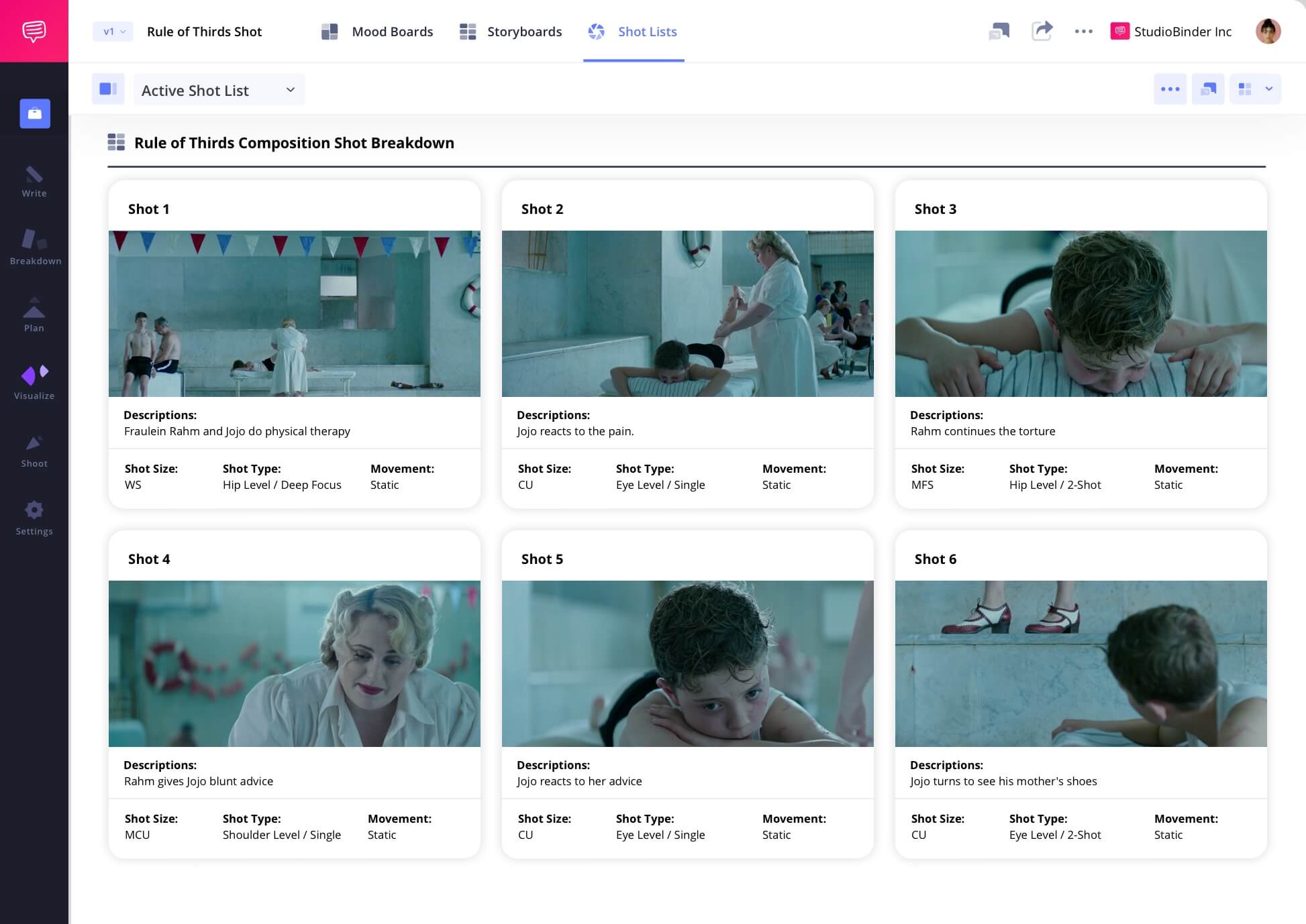 Example of Rule of Thirds in Film Rule of Thirds Meaning in a Camera Shot List Rule of Thirds camera shot scene example from JoJo Rabbit