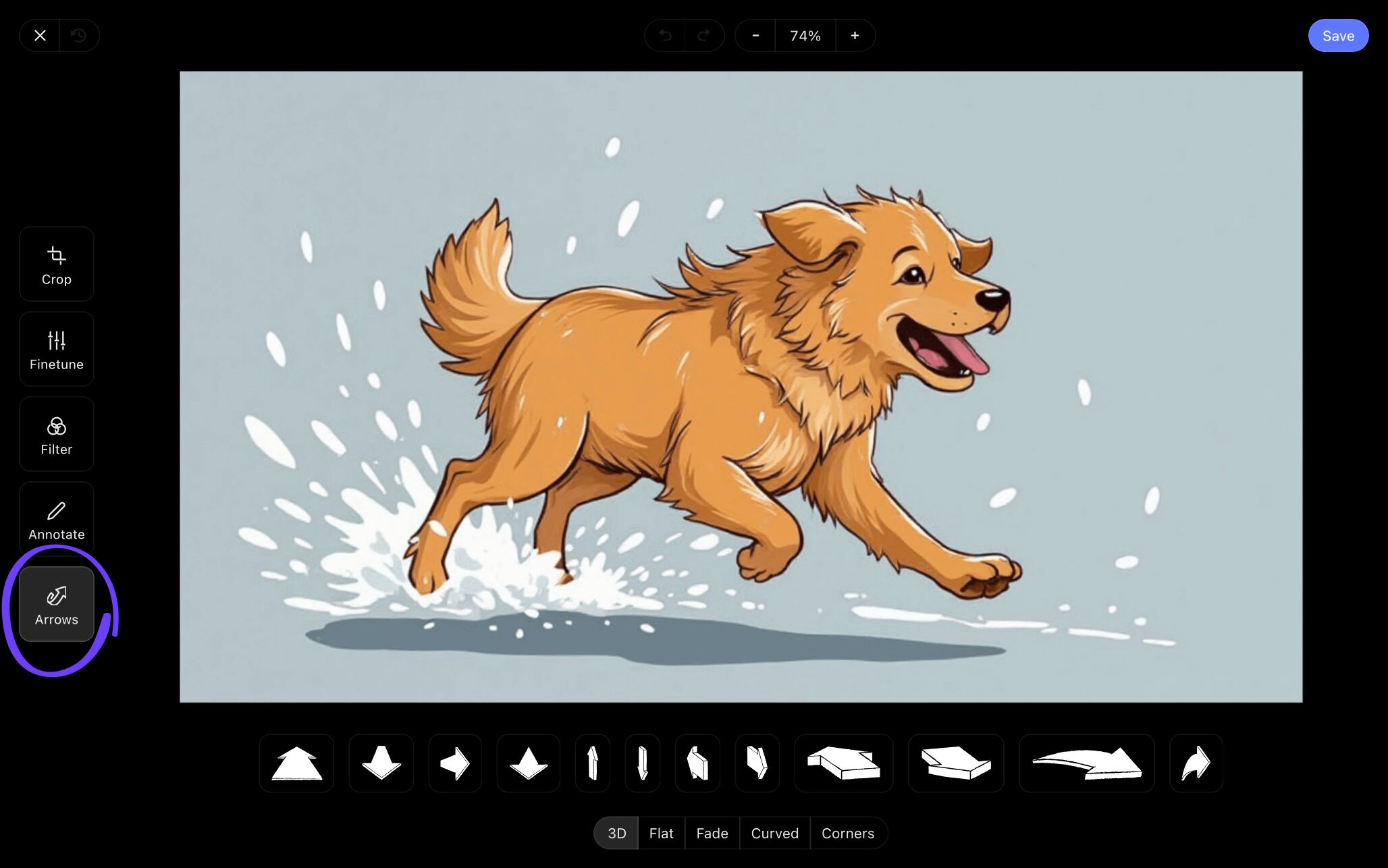 Free Video Storyboard Template Annotate Arrows in Image Editor StudioBinder
