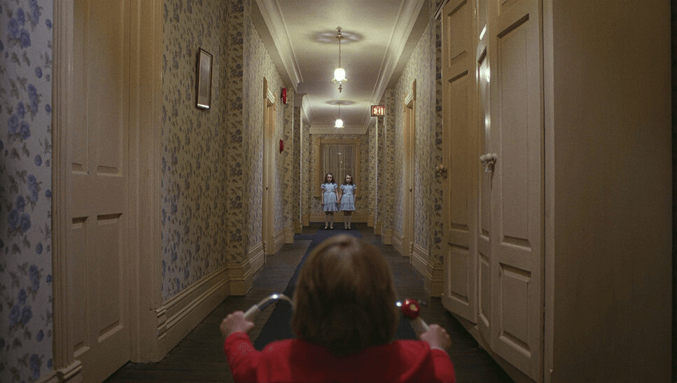 Leading Lines in Film Example Leading Lines Shot Example from The Shining
