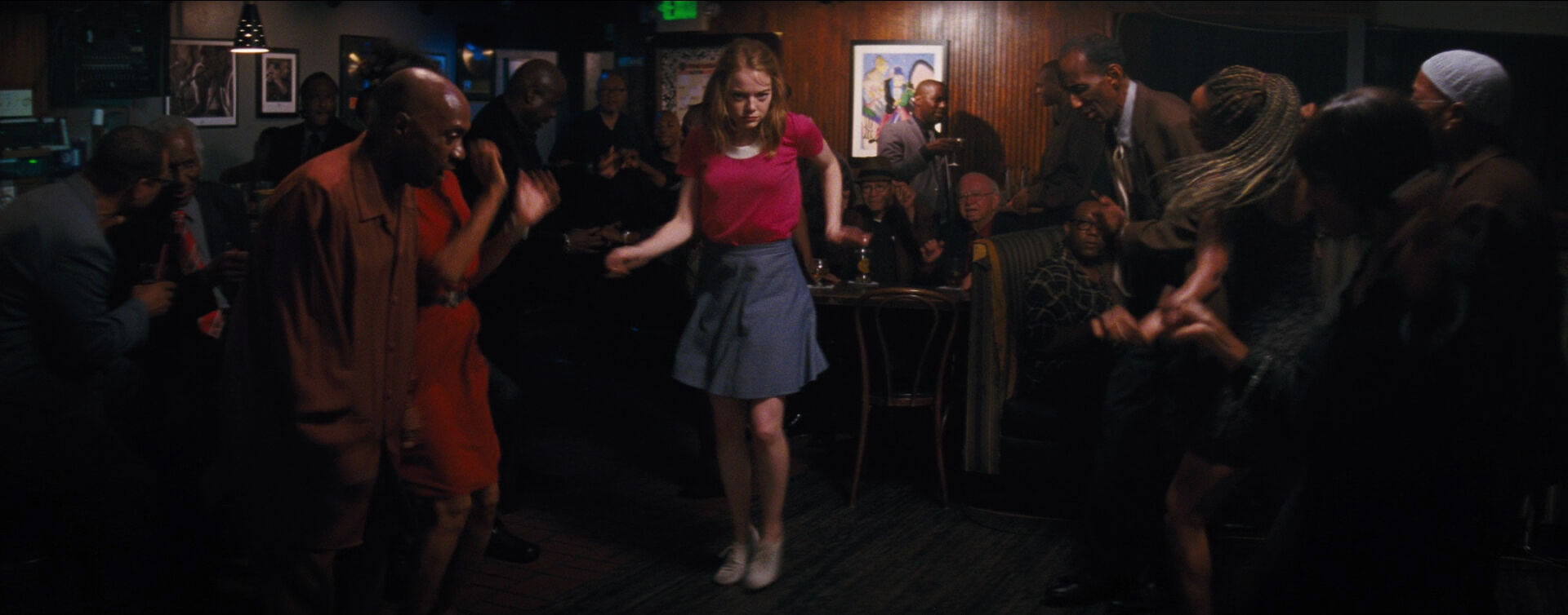 Pan Movement Shot Example Pan Shot of Emma Stone from La La Land