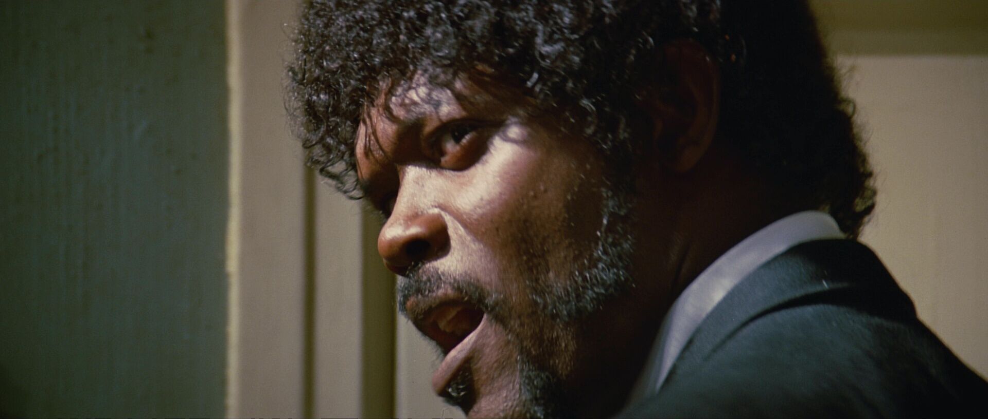 Pan Movement Shot Example Pan Shot of Samuel L Jackson from Pulp Fiction