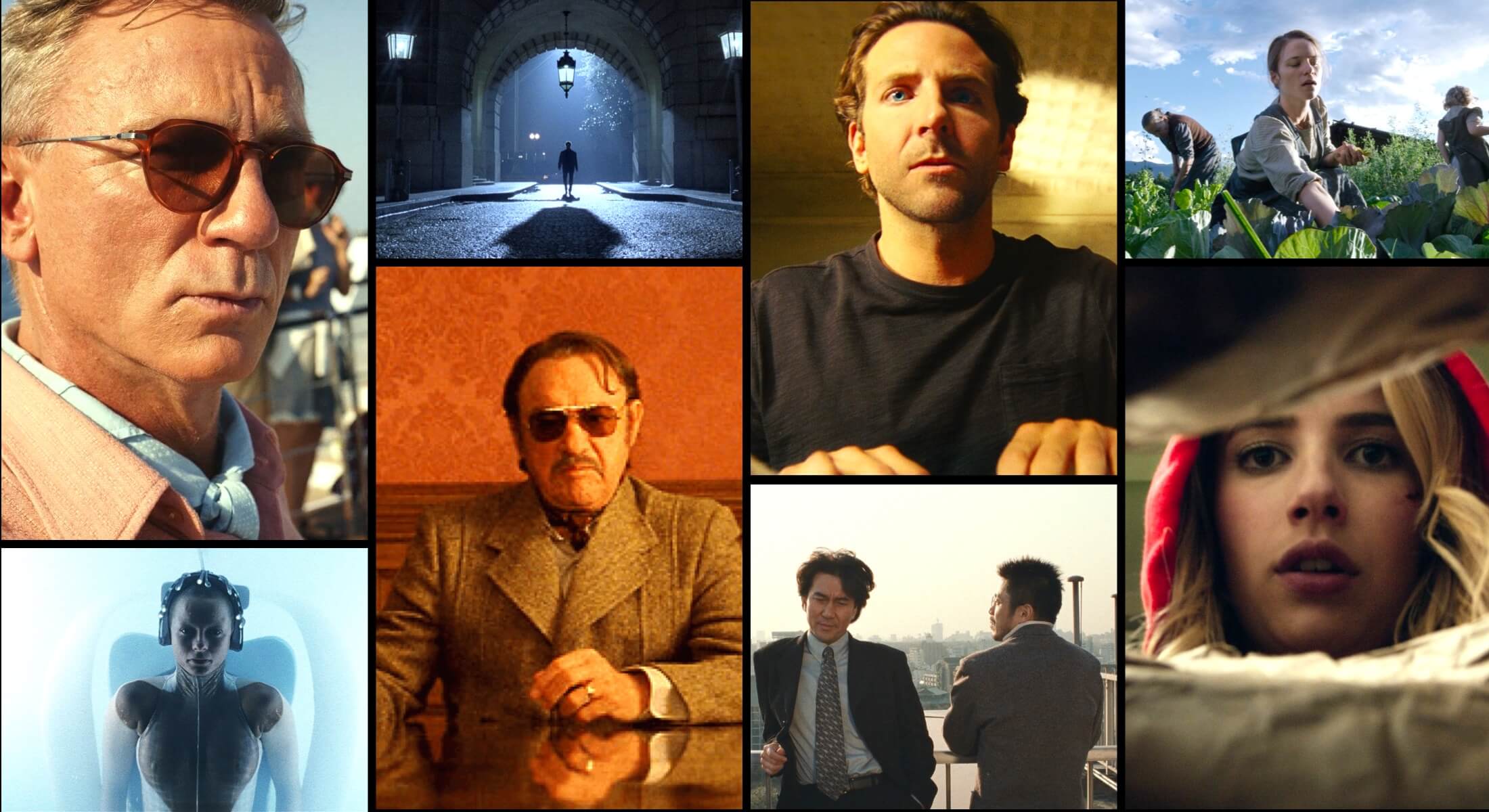 Positive Space in Film Director Mood Board Collection of Various camera shots with positive Space from film tv and video