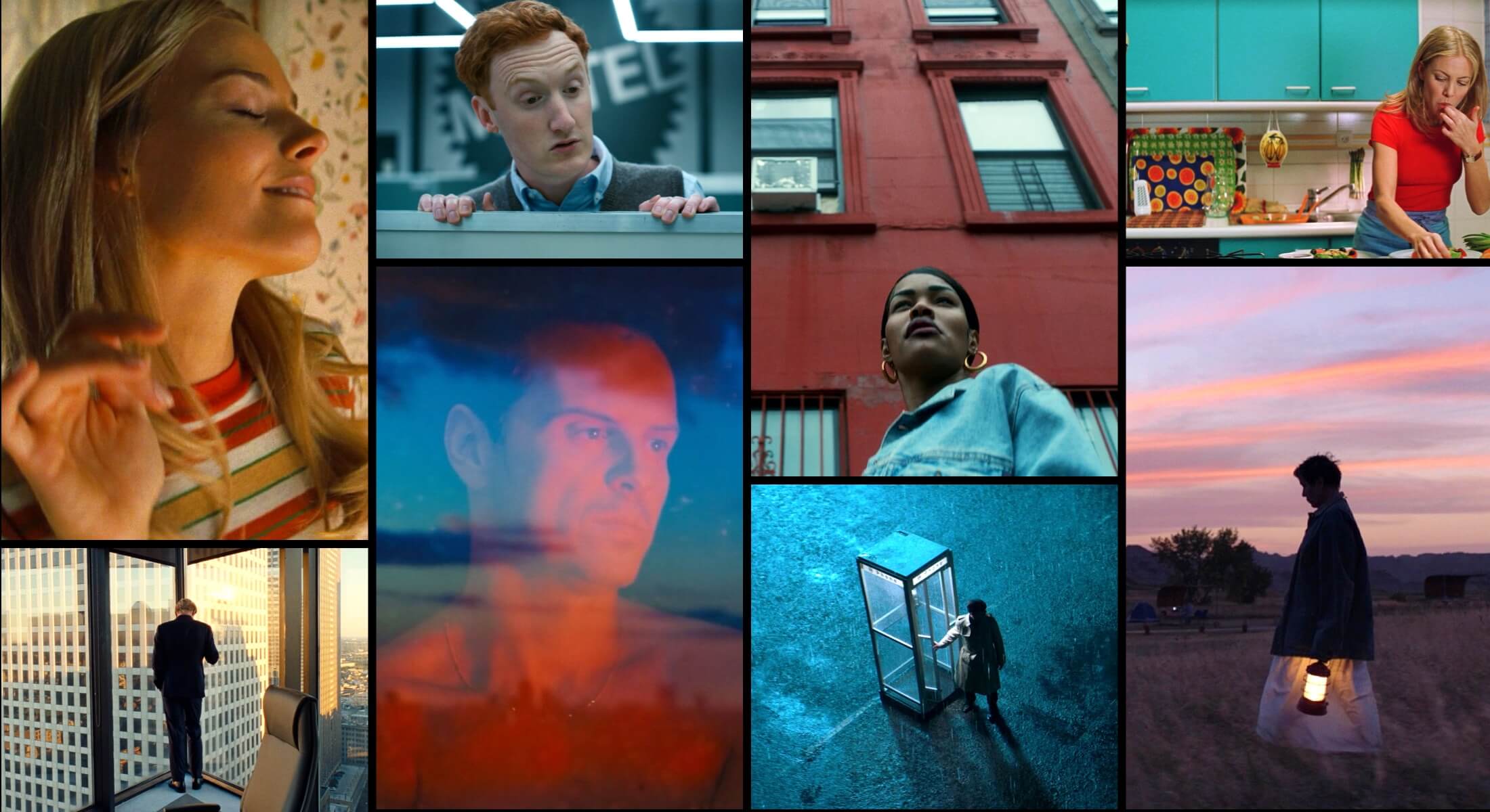 Rule of Thirds in Film Director Mood Board Collection of Various camera shots with Rule of Thirds from film tv and video