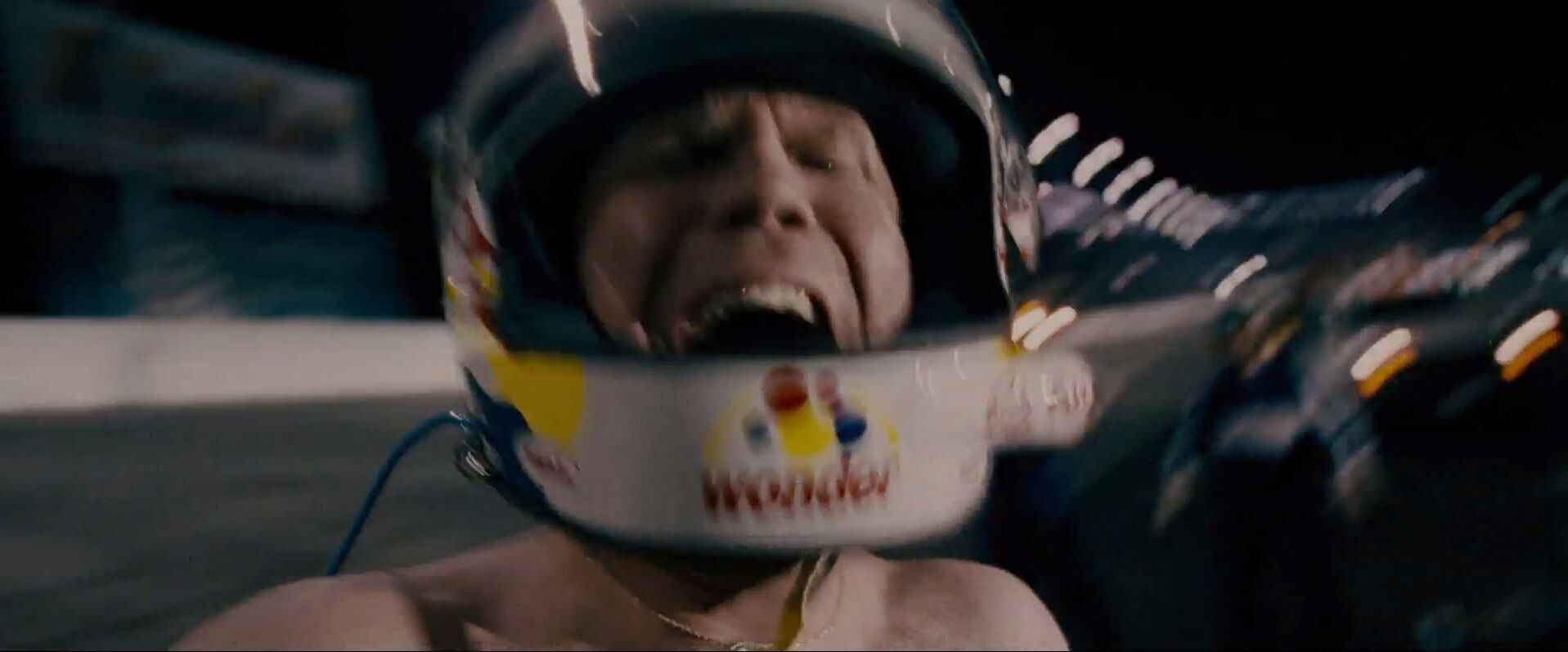 Snorricam Shot Camera Movement Example Snorricam Shot from Talladega Nights The Ballad of Ricky Bobby