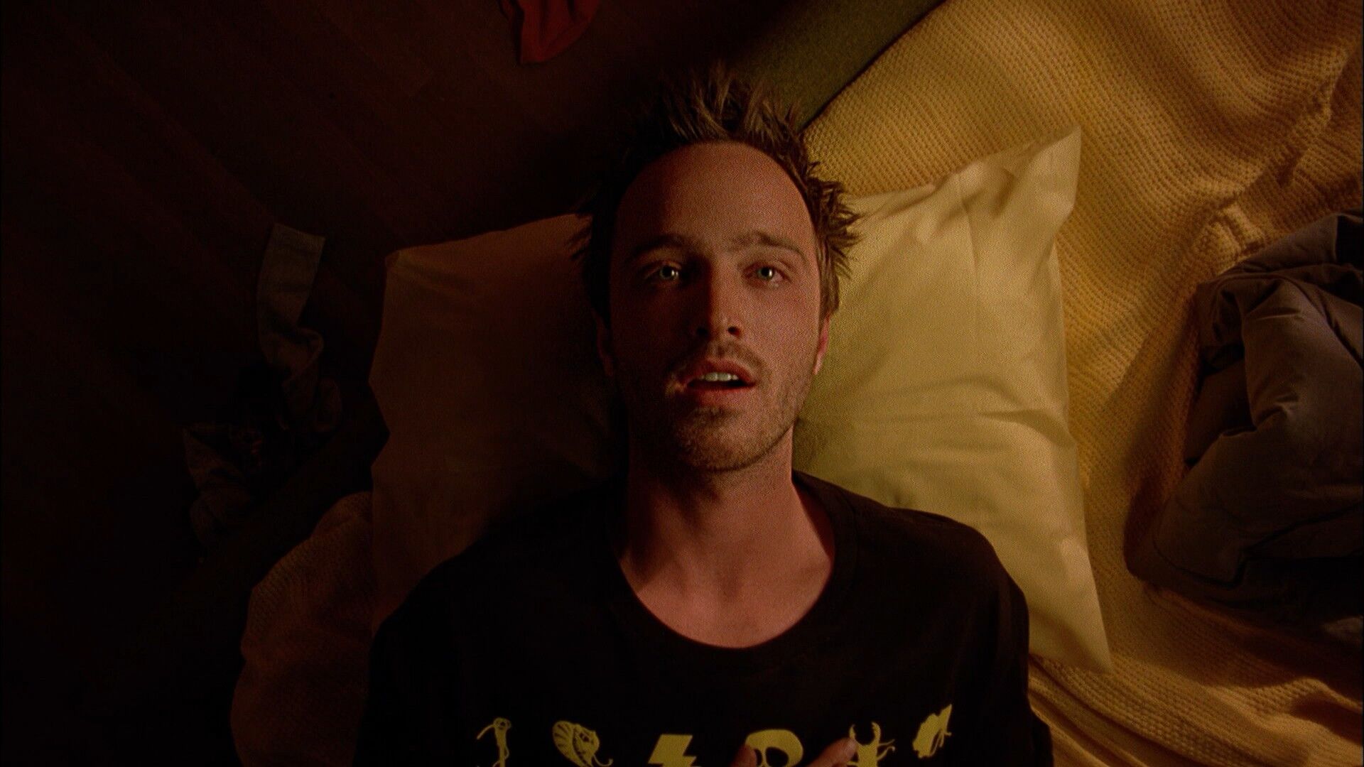 Snorricam Shot Camera Movement Example Snorricam Shot of Aaron Paul from Breaking Bad