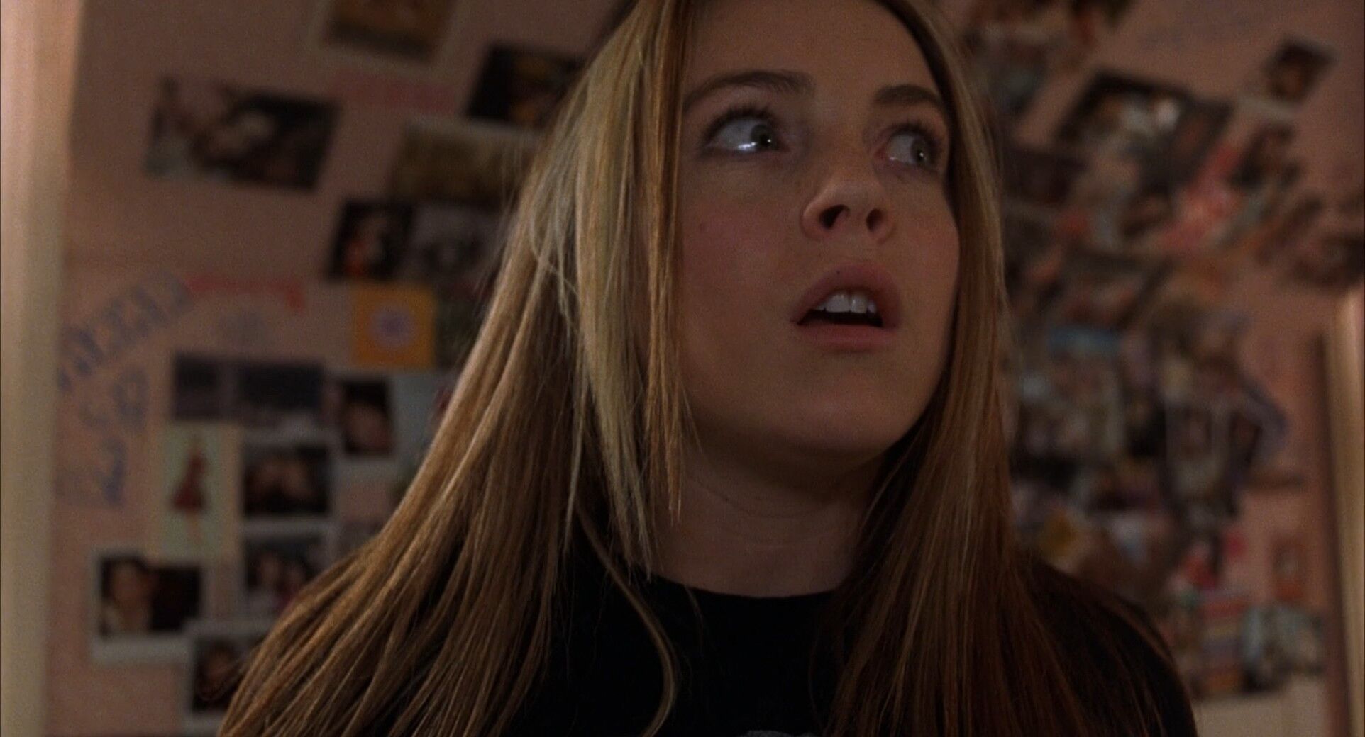 Snorricam Shot Example Snorricam Shot of Lindsay Lohan from Freaky Friday