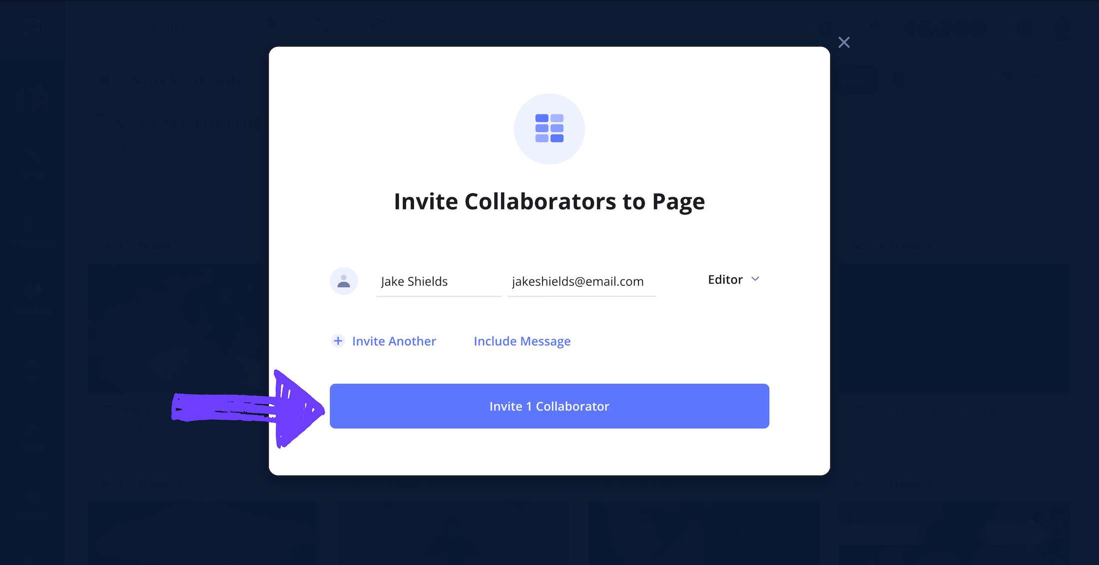 Storyboard Template Example Invite Film Crew and Collaboration on Storyboard Templates for Video Production StudioBinder