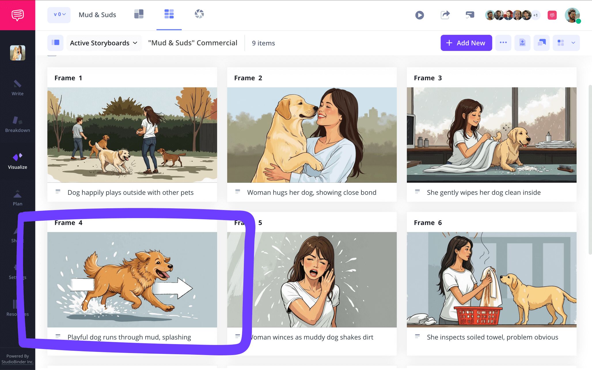 Storyboard Template PDF for Short Films Features and Commercials Edited Image with Storyboard Arrows StudioBinder