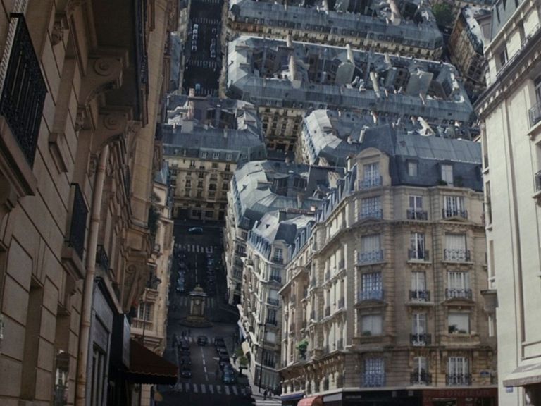 Tilt Movement Shot Example Featured Tilt Shot of dream scene from Inception