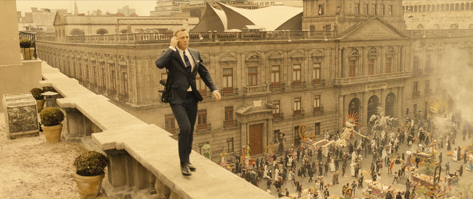 Tracking Movement Shot Example Tracking Shot from Spectre opening