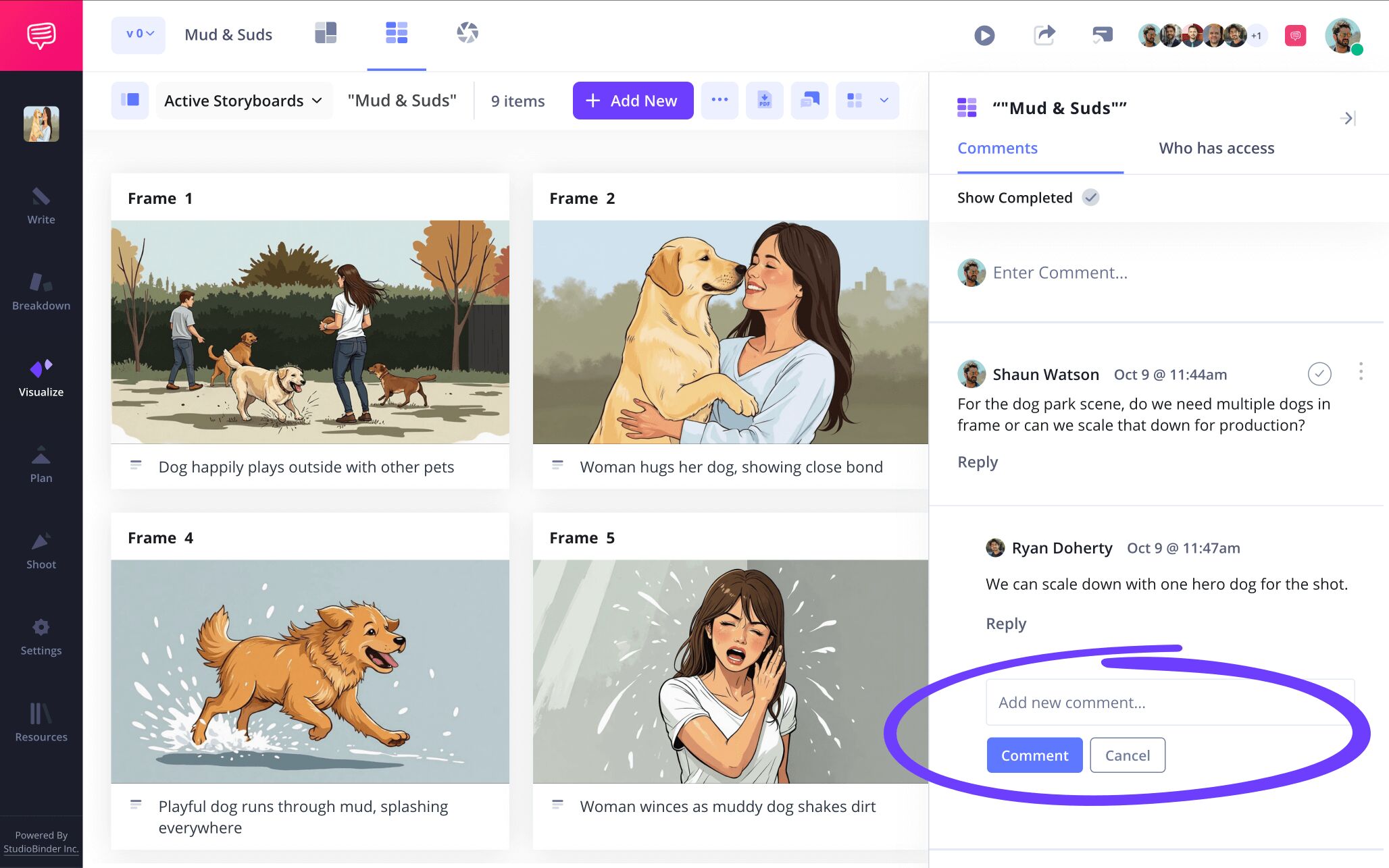 Video Storyboard Template Storyboard Client Feedback Workflow StudioBinder