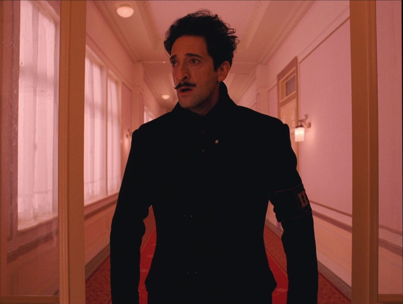 Whip Pan Movement Shot Example Whip Pan Shot of Adrien Brody from The Grand Budapest Hotel