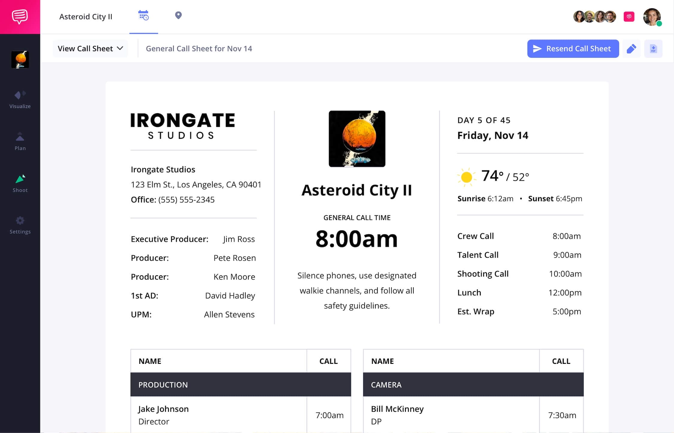 Best Call Sheet Online Software Producer Director Film Crew Roles on Call Sheet Software Free StudioBinder Best Call Sheet Online Software Producer Director Film Crew Roles on Call Sheet Software Free StudioBinder