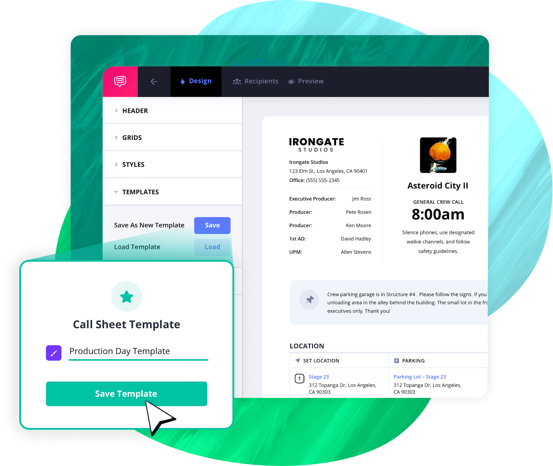 Call Sheet Template Excel Save and reuse callsheet templates for future video projects Call Sheet Template Excel Save and reuse callsheet templates for future video projects