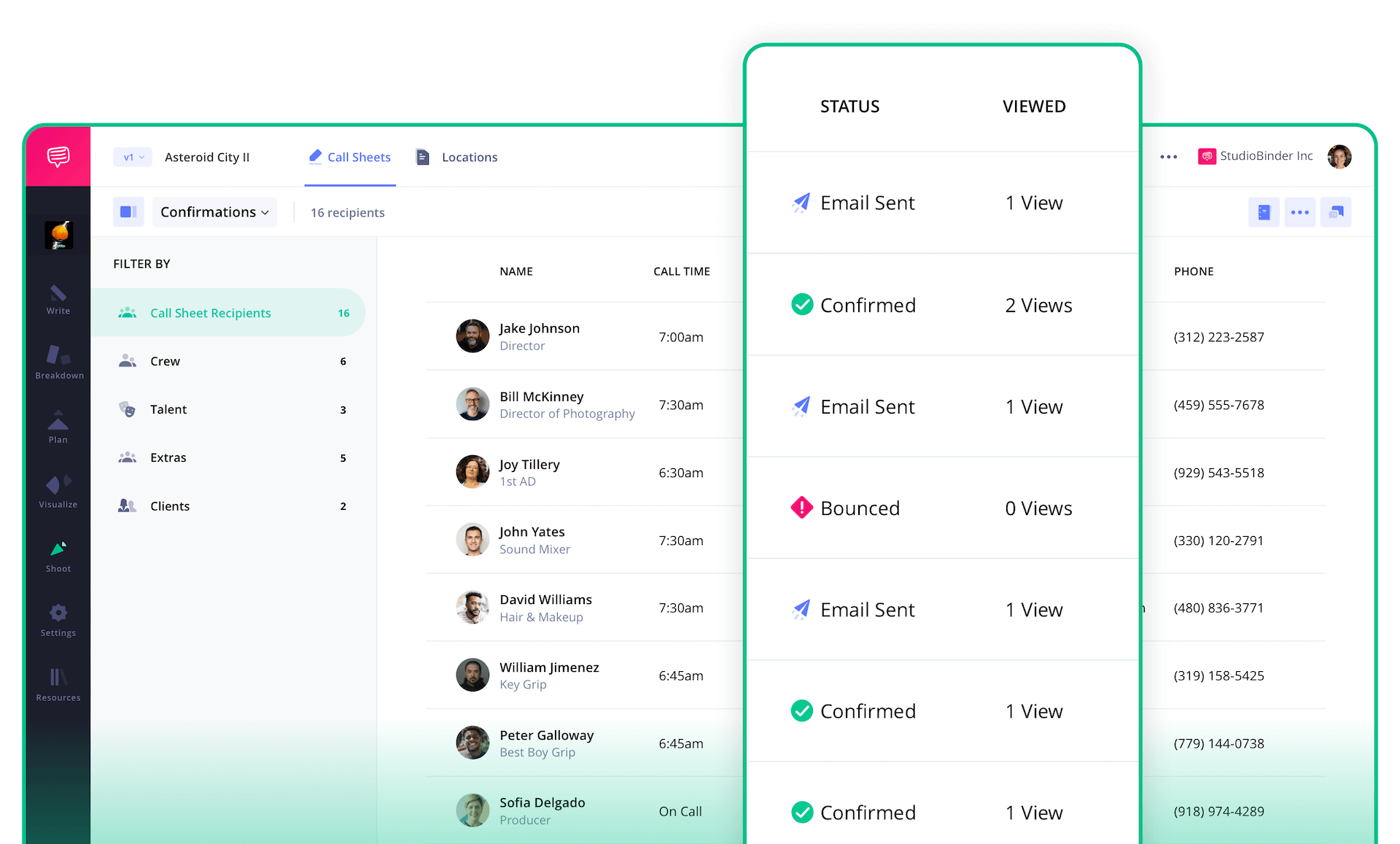 Call Sheet Template Excel Track call sheet videos and confirmation from film cast and crew members Call Sheet Template Excel Track call sheet videos and confirmation from film cast and crew members