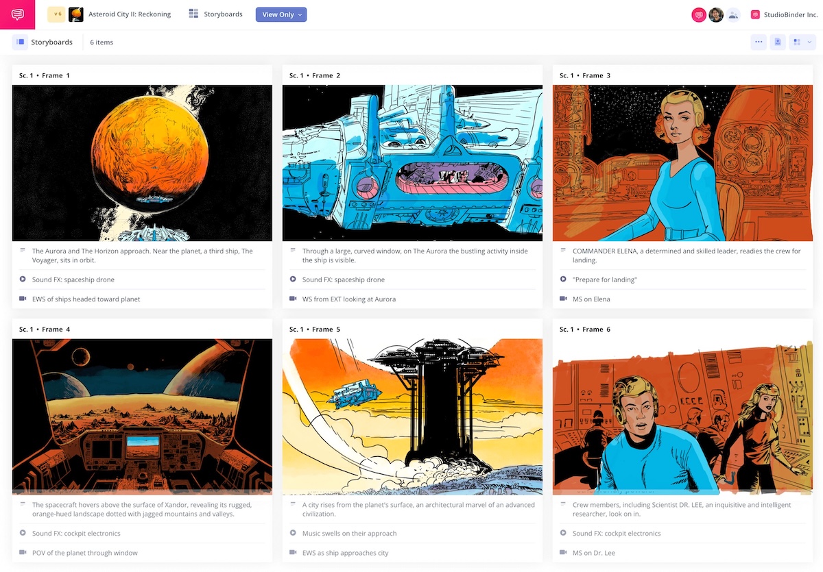 Film Storyboard Template Storyboard Creator in StudioBinder