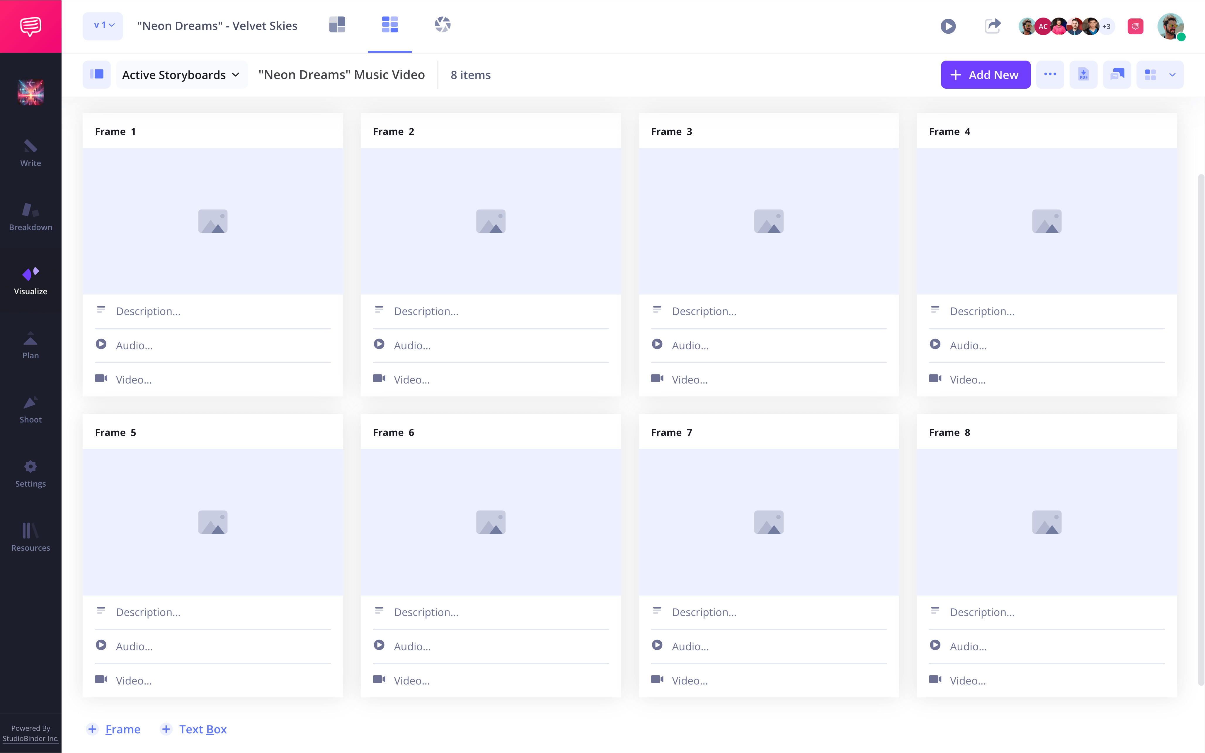 Free Blank Storyboarding Video Template Music Video Storyboard Visual Outline StudioBinder
