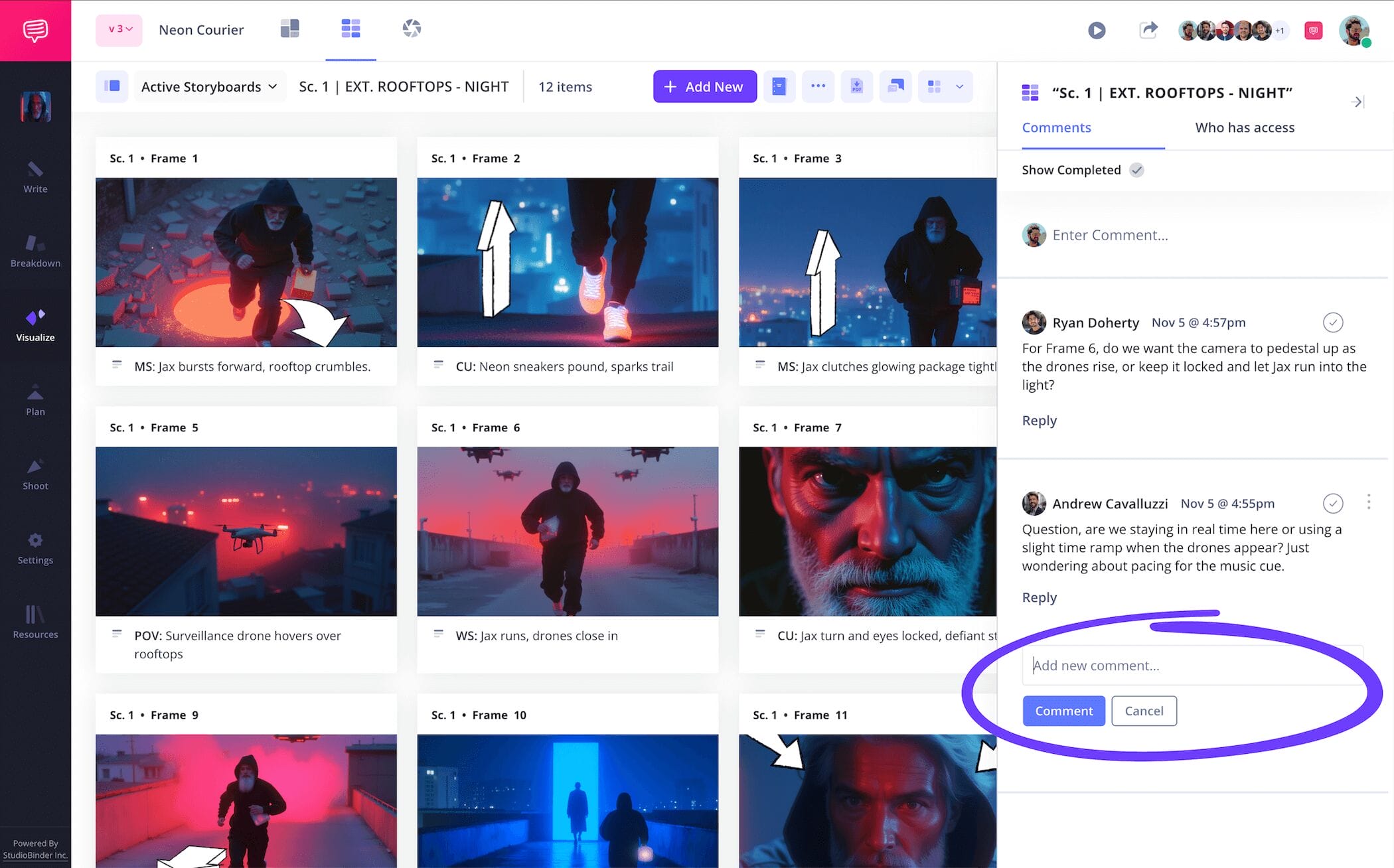How to Create a Film Storyboard Film Crew Commenting Feature for Filmmakers How to Create a Film Storyboard Film Crew Commenting Feature for Filmmakers