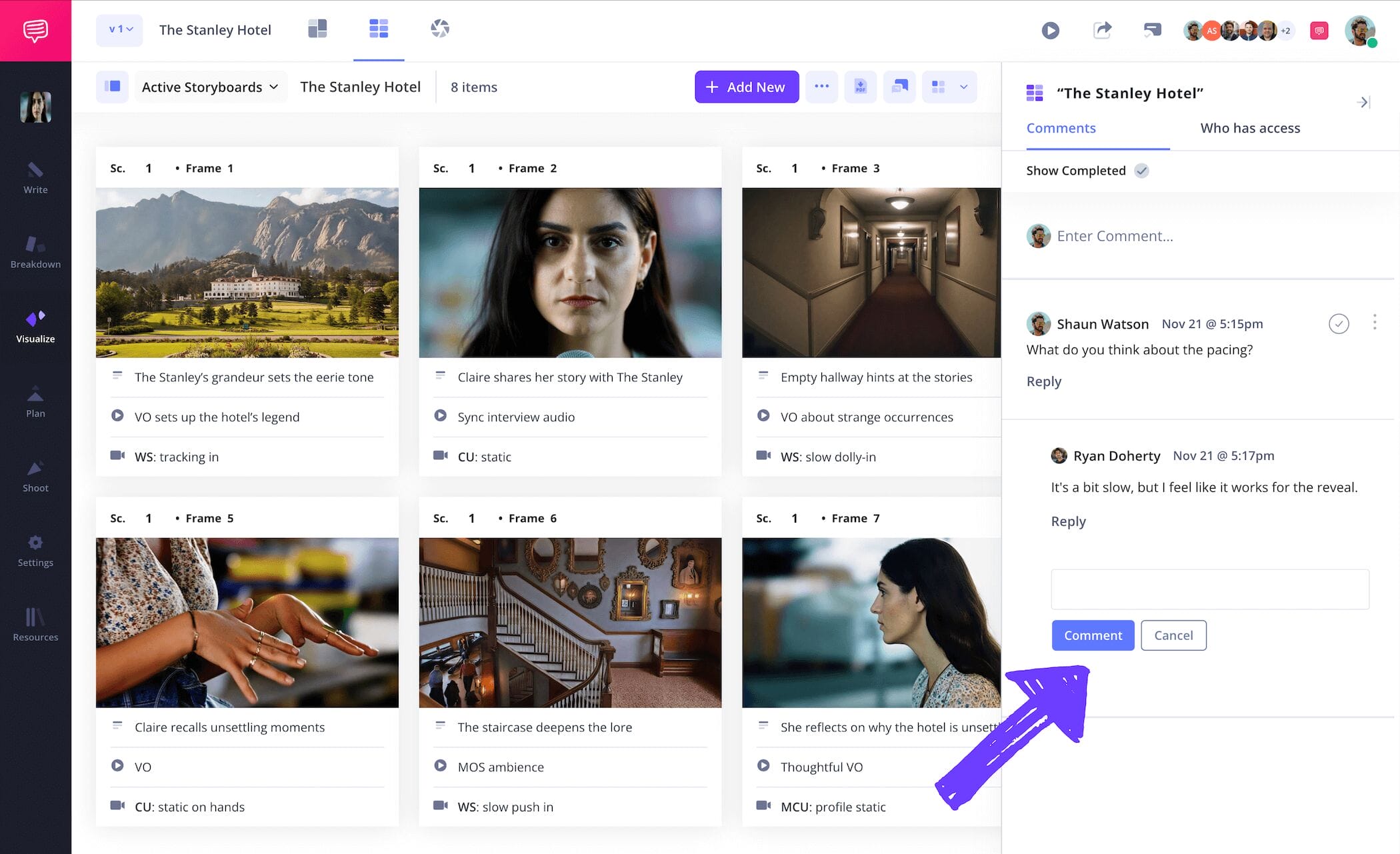 How to Create a Storyboard for a Documentary Add comments and collaborate on b roll sequence with film production crew How to Create a Storyboard for a Documentary Add comments and collaborate on b roll sequence with film production crew
