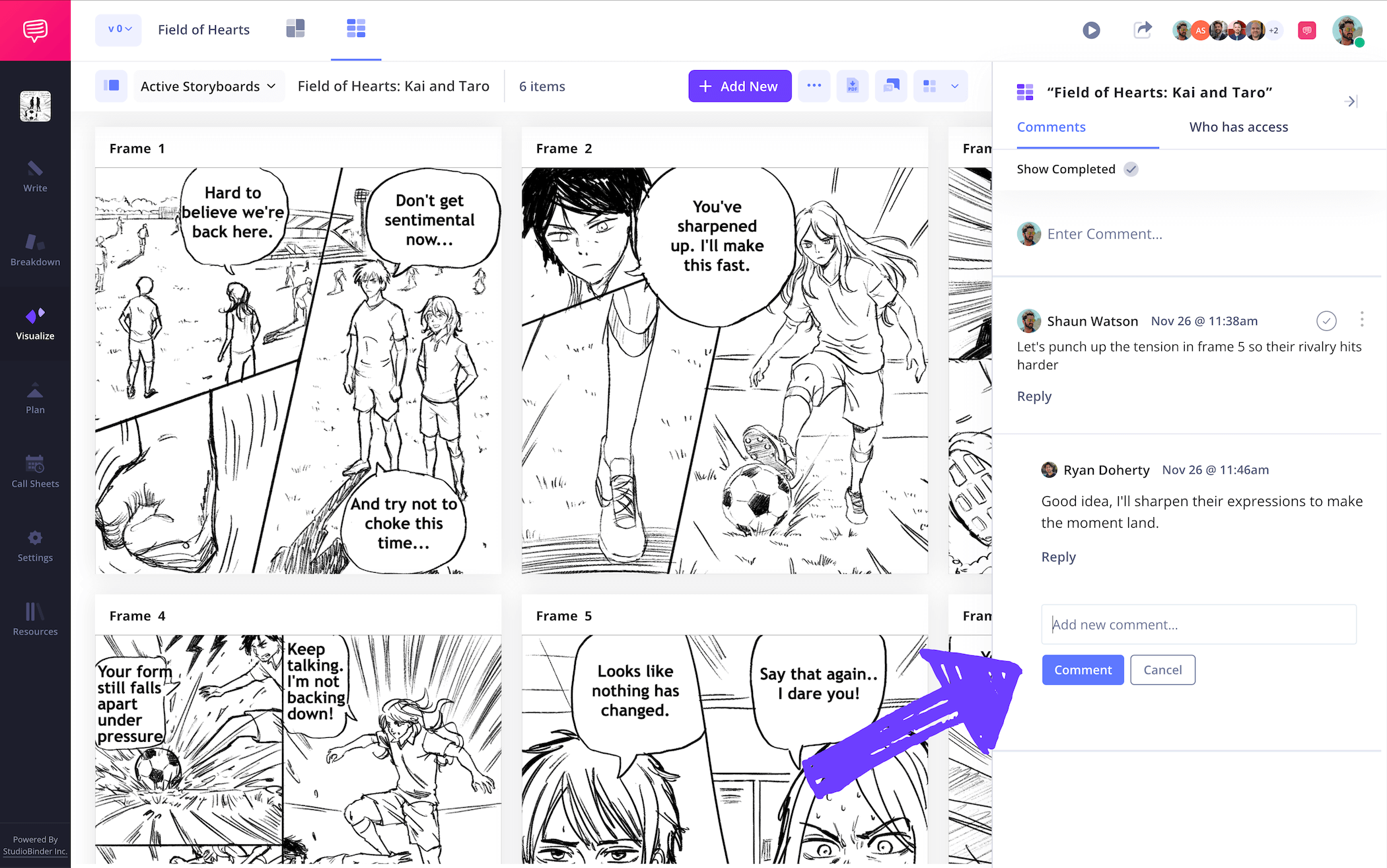 Manga Storyboard Template Adding comments with storyboarding artist Manga Storyboard Template Adding comments with storyboarding artist