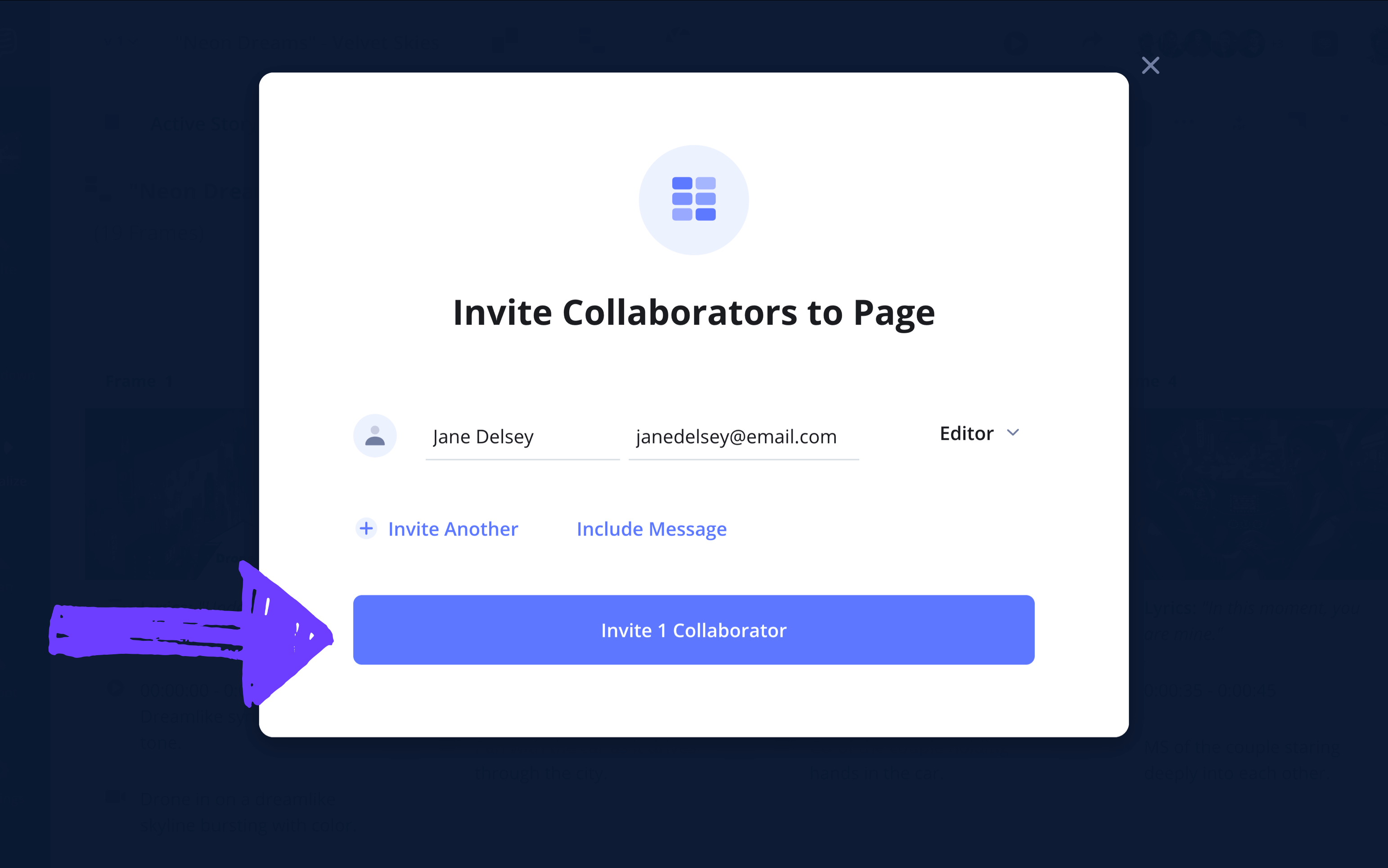 Storyboarding Video Template Invite Collaboration to Video Story Board Panels and Notes StudioBinder
