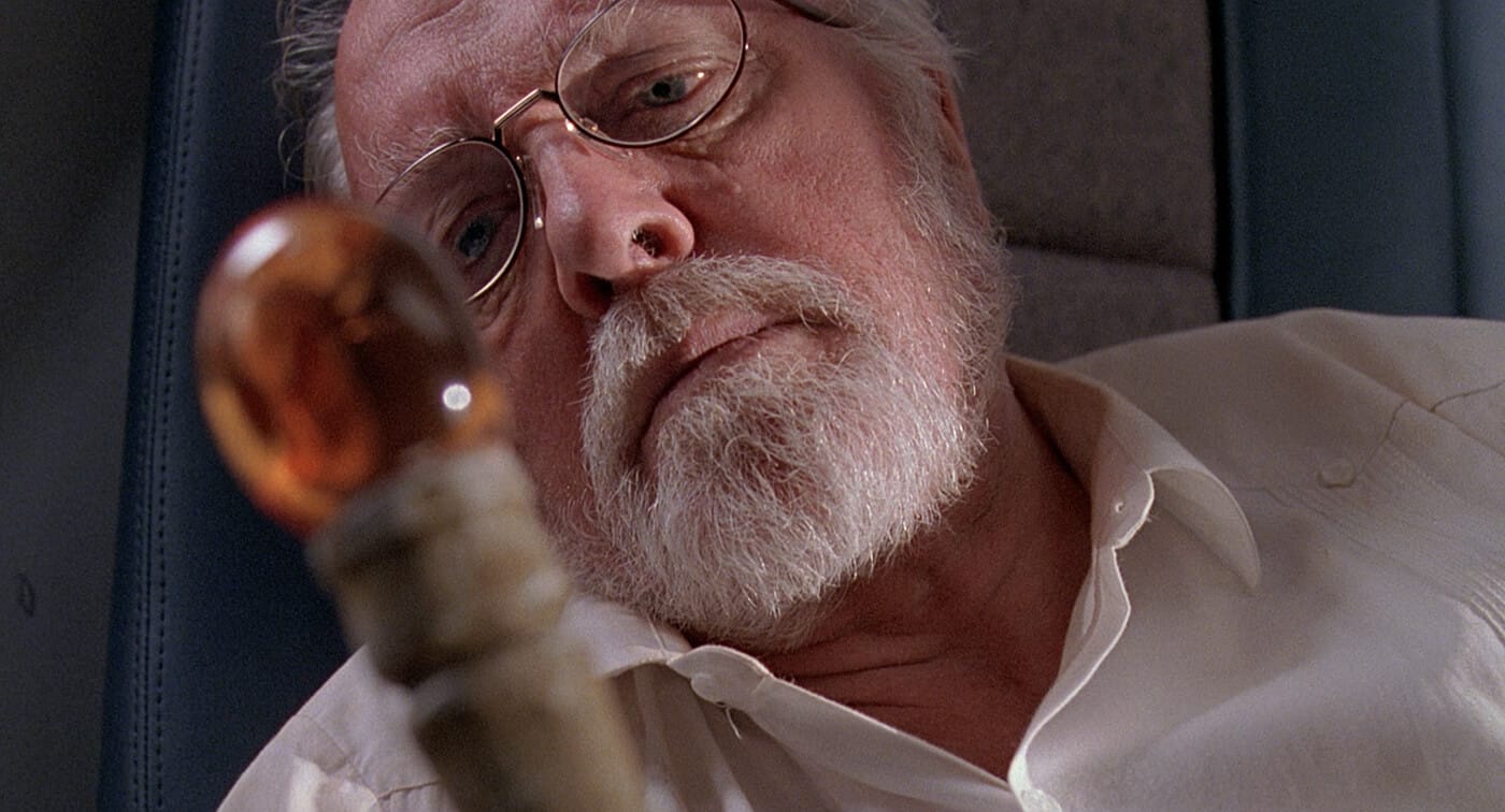 The Ultimate Character Flaw List John Hammond Close Up Shot from Jurassic Park The Ultimate Character Flaw List John Hammond Close Up Shot from Jurassic Park