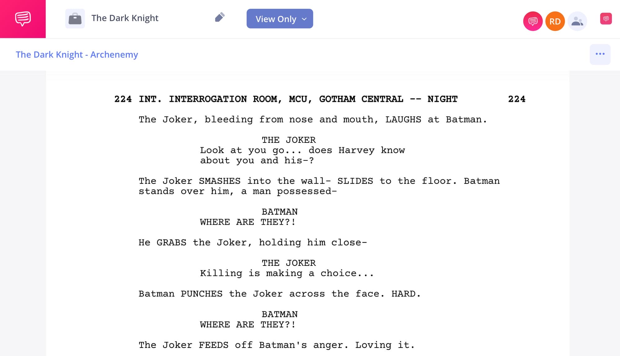 What is an Archenemy The Dark Knight Batman vs Joker Scene What is an Archenemy The Dark Knight Batman vs Joker Scene