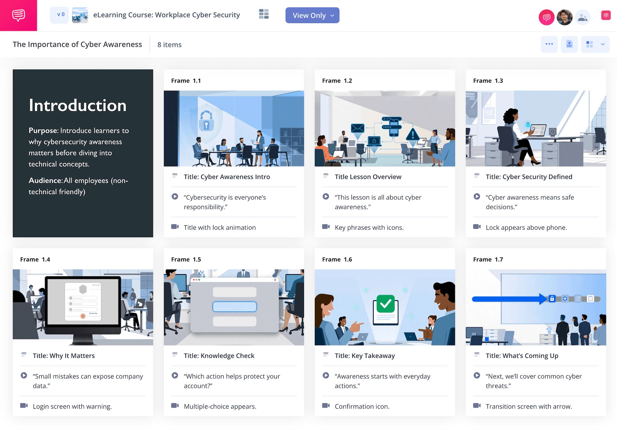 eLearning Storyboard Template inside StudioBinder App Instructional Design Planning eLearning Storyboard Template inside StudioBinder App Instructional Design Planning