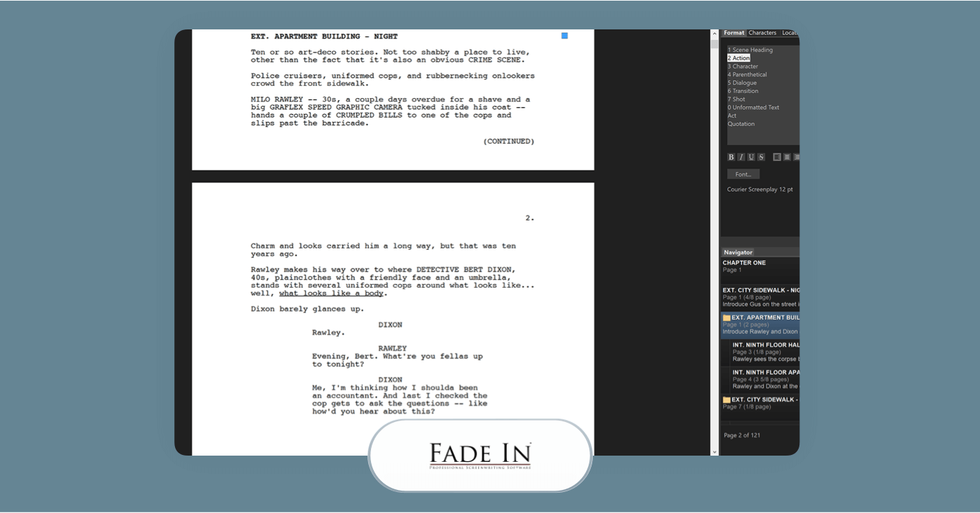 Best Screenwriting Software Fade In Best Screenwriting Software Fade In
