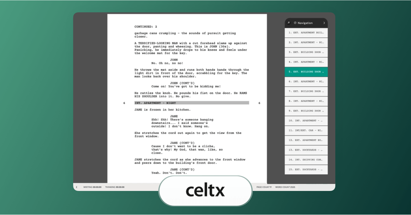 Best Screenwriting Software for Film and TV Celtx screenplay example Best Screenwriting Software for Film and TV Celtx screenplay example