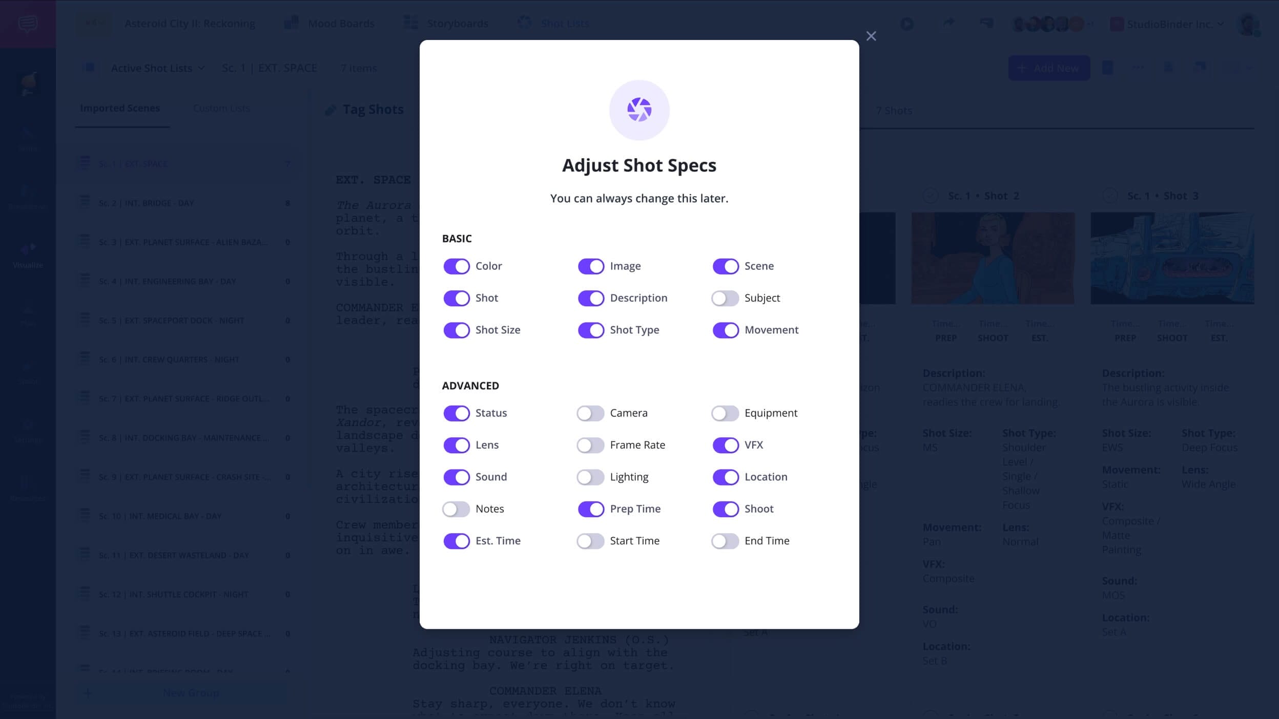 What is a Shot List Shot Specs Example StudioBinder Shot Listing Software What is a Shot List Shot Specs Example StudioBinder Shot Listing Software