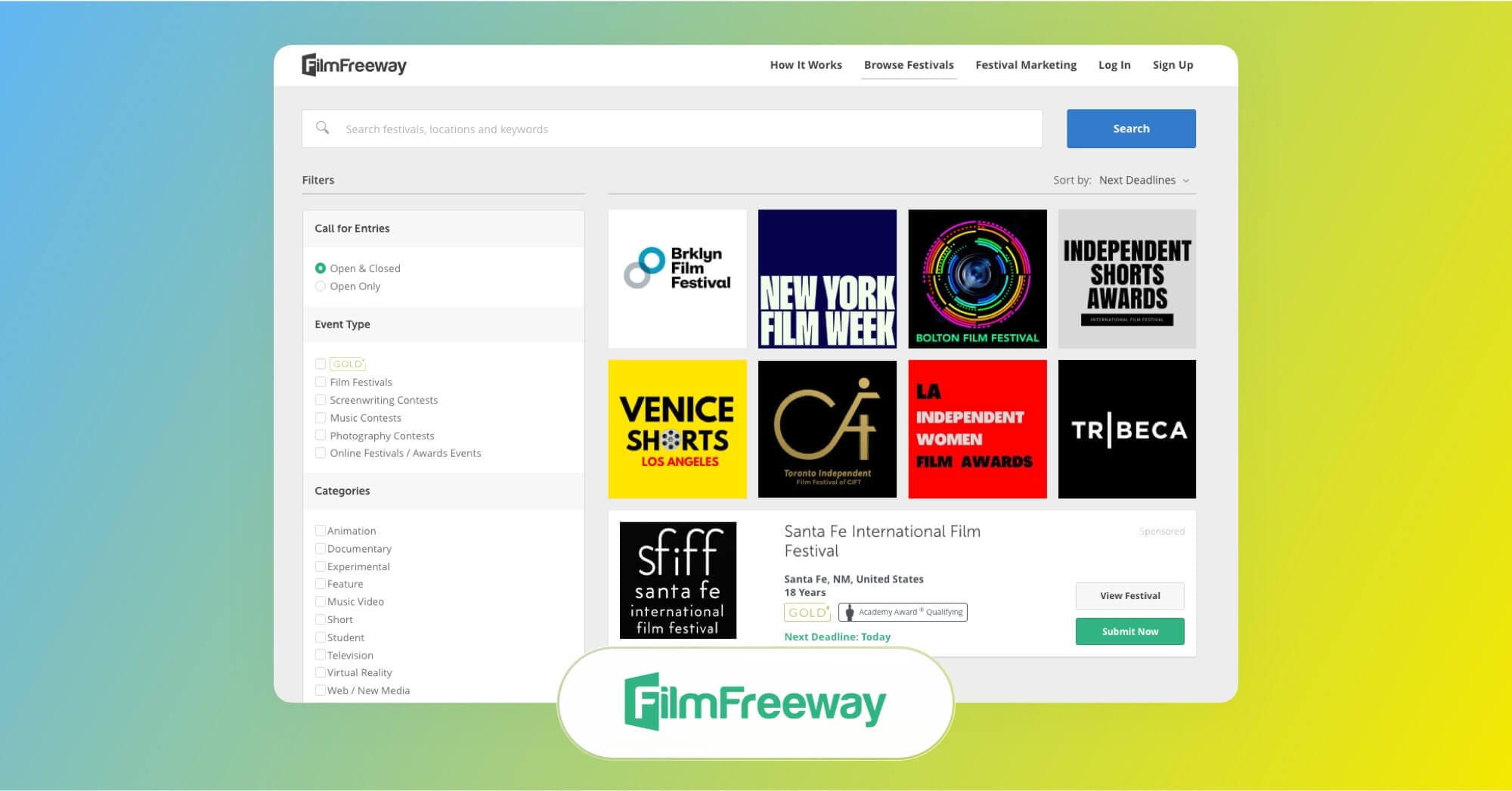 Best Sites for Filmmakers Film Freeway Best Sites for Filmmakers Film Freeway