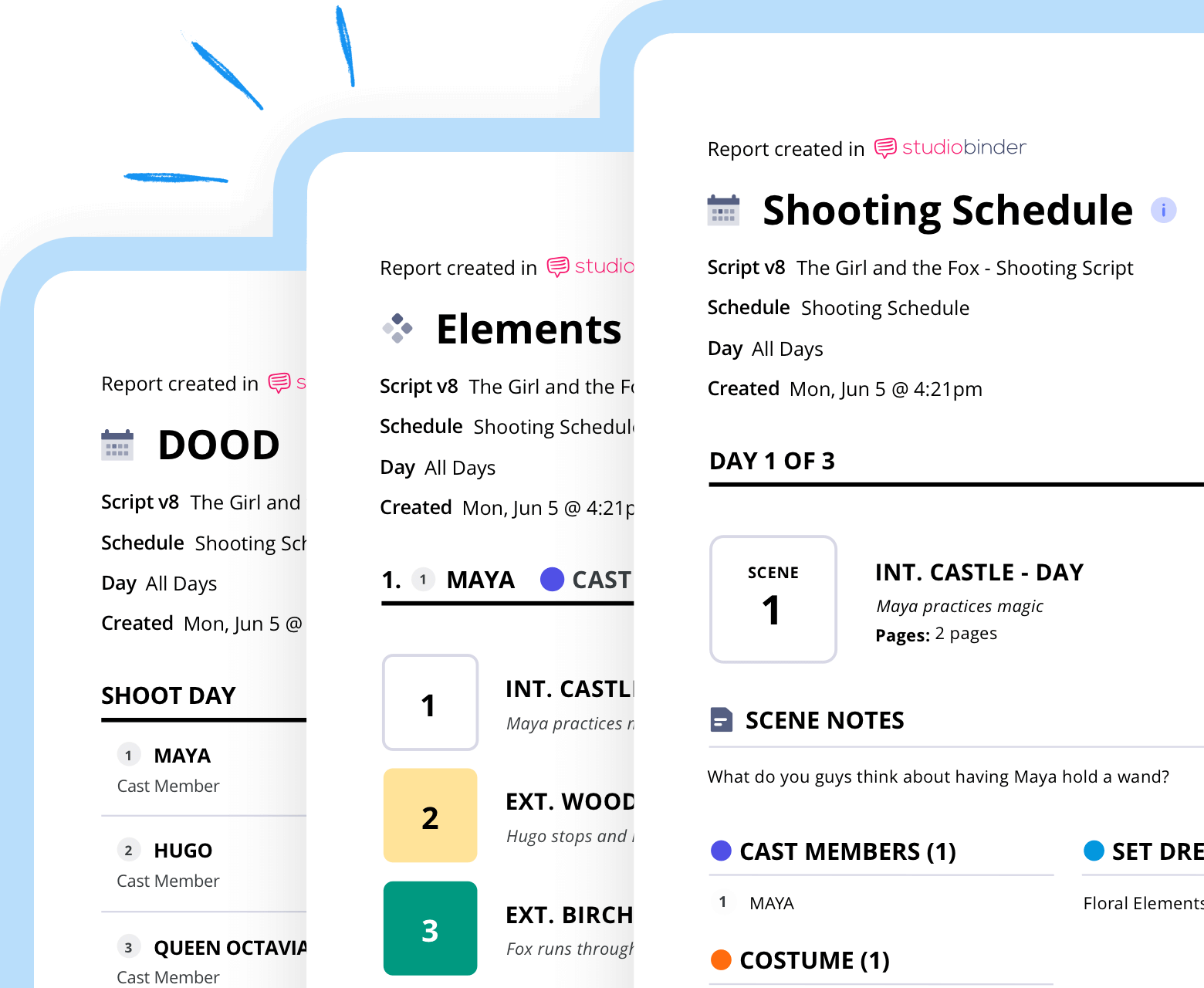 In Post CTA StudioBindern Film Production Reports and Scheduling Reports In Post CTA StudioBindern Film Production Reports and Scheduling Reports