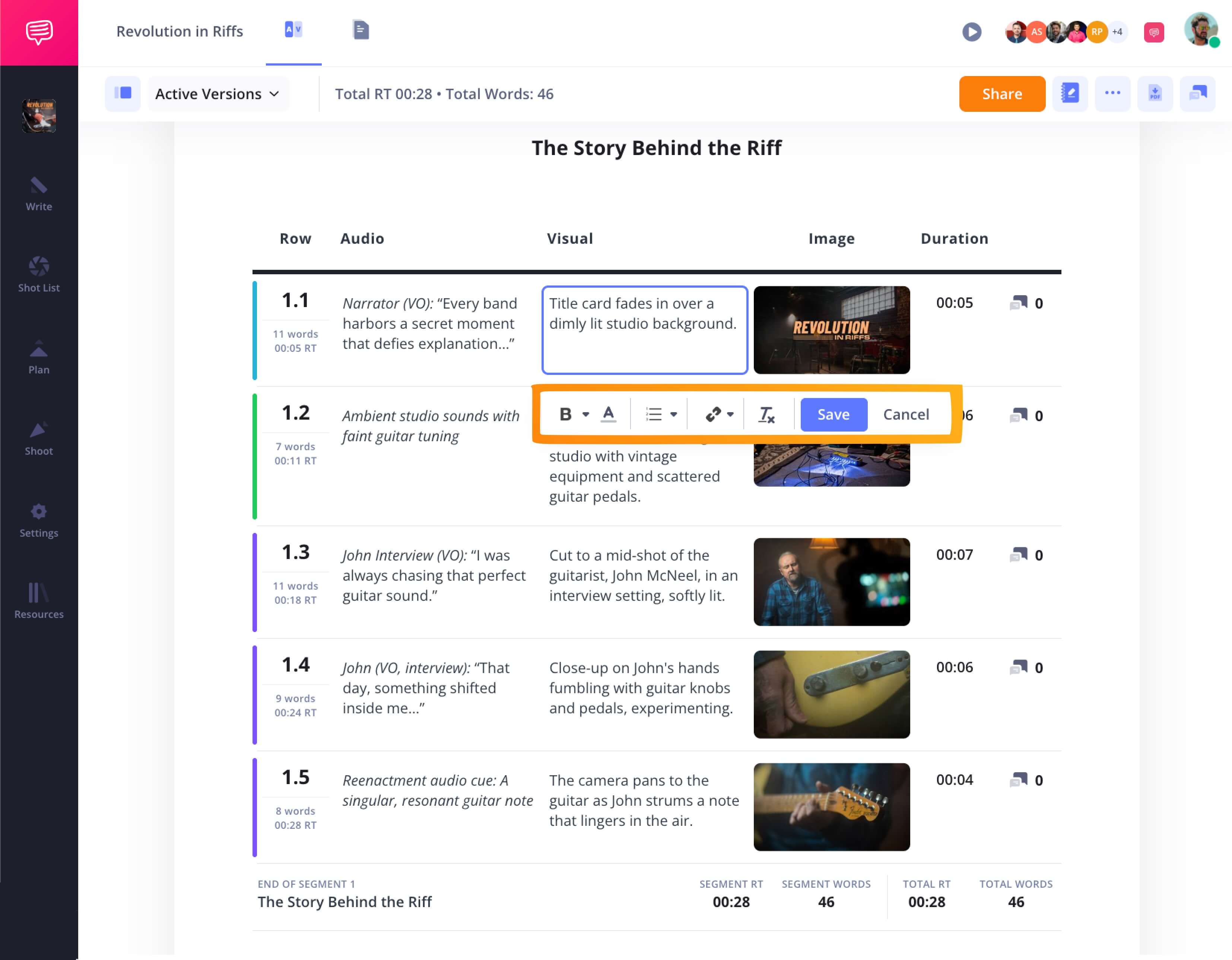 Script Writing on YouTube Writing AV Script in StudioBinder Software Script Writing on YouTube Writing AV Script in StudioBinder Software