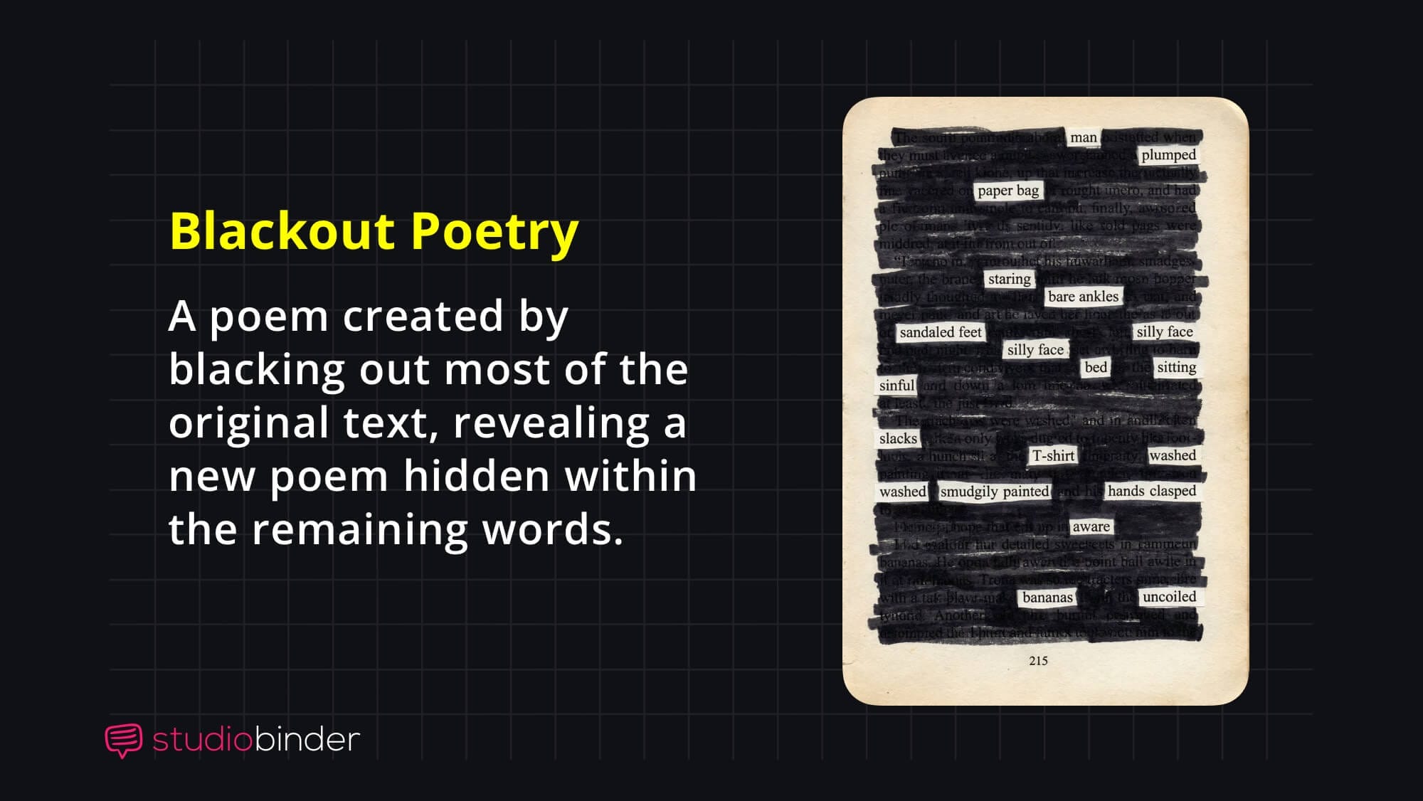 What is Blackout Poetry Blackout Poetry Definition and Blackout Poetry Example What is Blackout Poetry Blackout Poetry Definition and Blackout Poetry Example