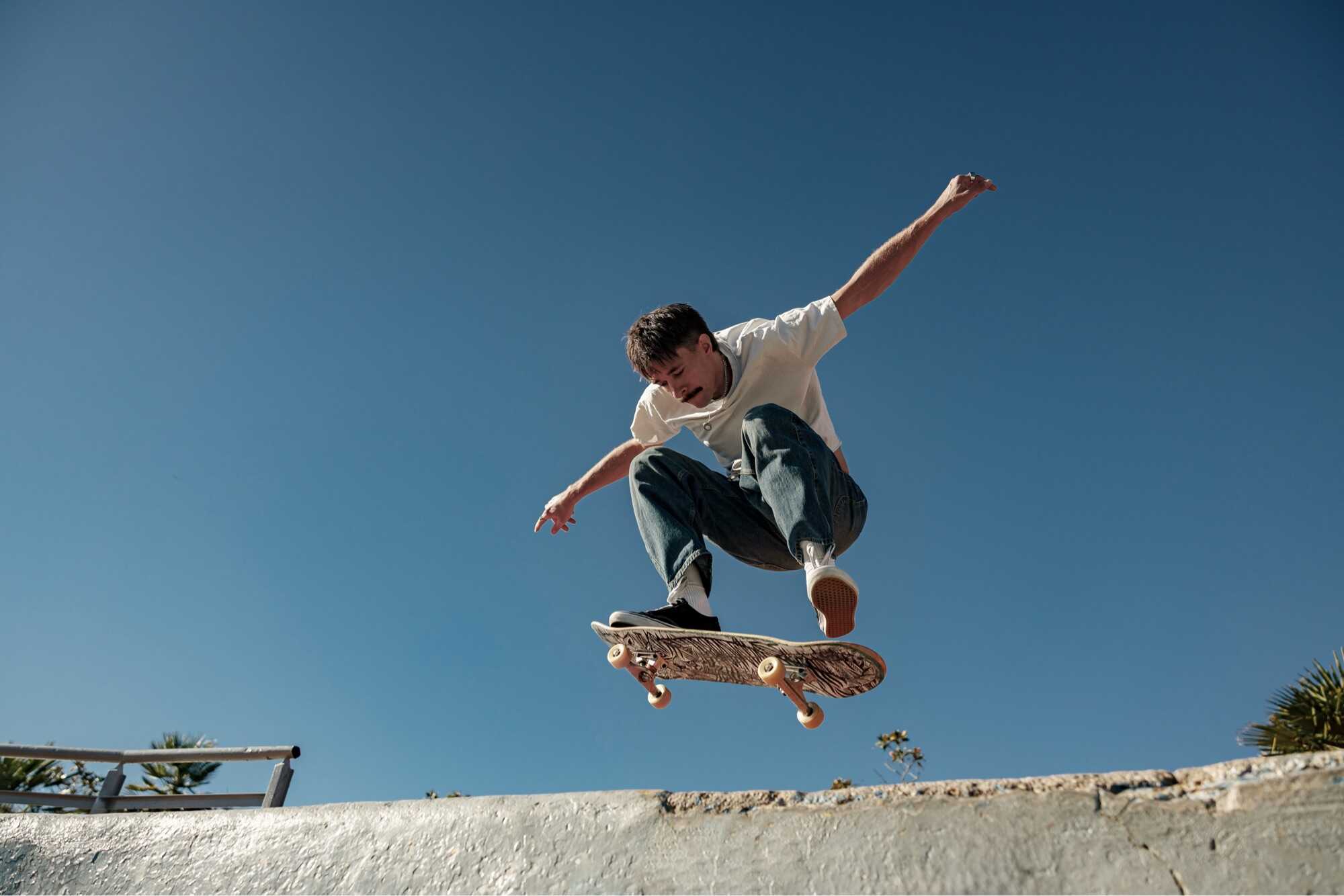 Great Sports Pictures A Skater In Air on Skate Ramp Great Sports Pictures A Skater In Air on Skate Ramp