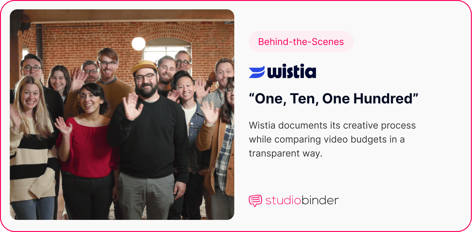 Best Corporate Video Examples – Wistia — One Ten One Hundred – StudioBinder Best Corporate Video Examples – Wistia — One Ten One Hundred – StudioBinder