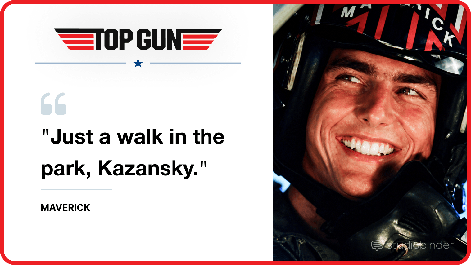 Best Top Gun Movie Quotes Just a walk in the park Kazansky StudioBinder Best Top Gun Movie Quotes Just a walk in the park Kazansky StudioBinder