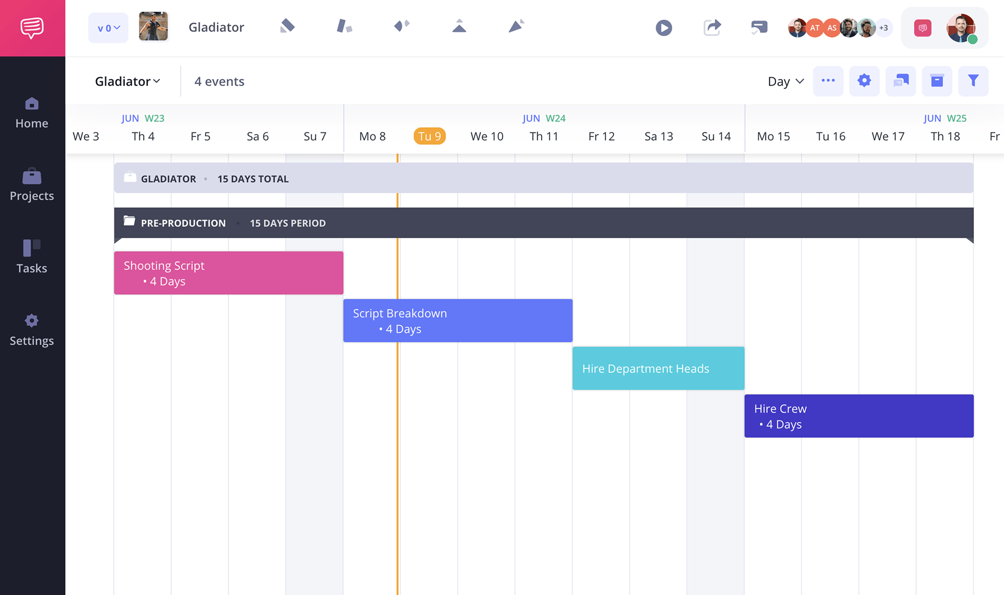 AI filmmaking tools Shooting Schedule StudioBinder