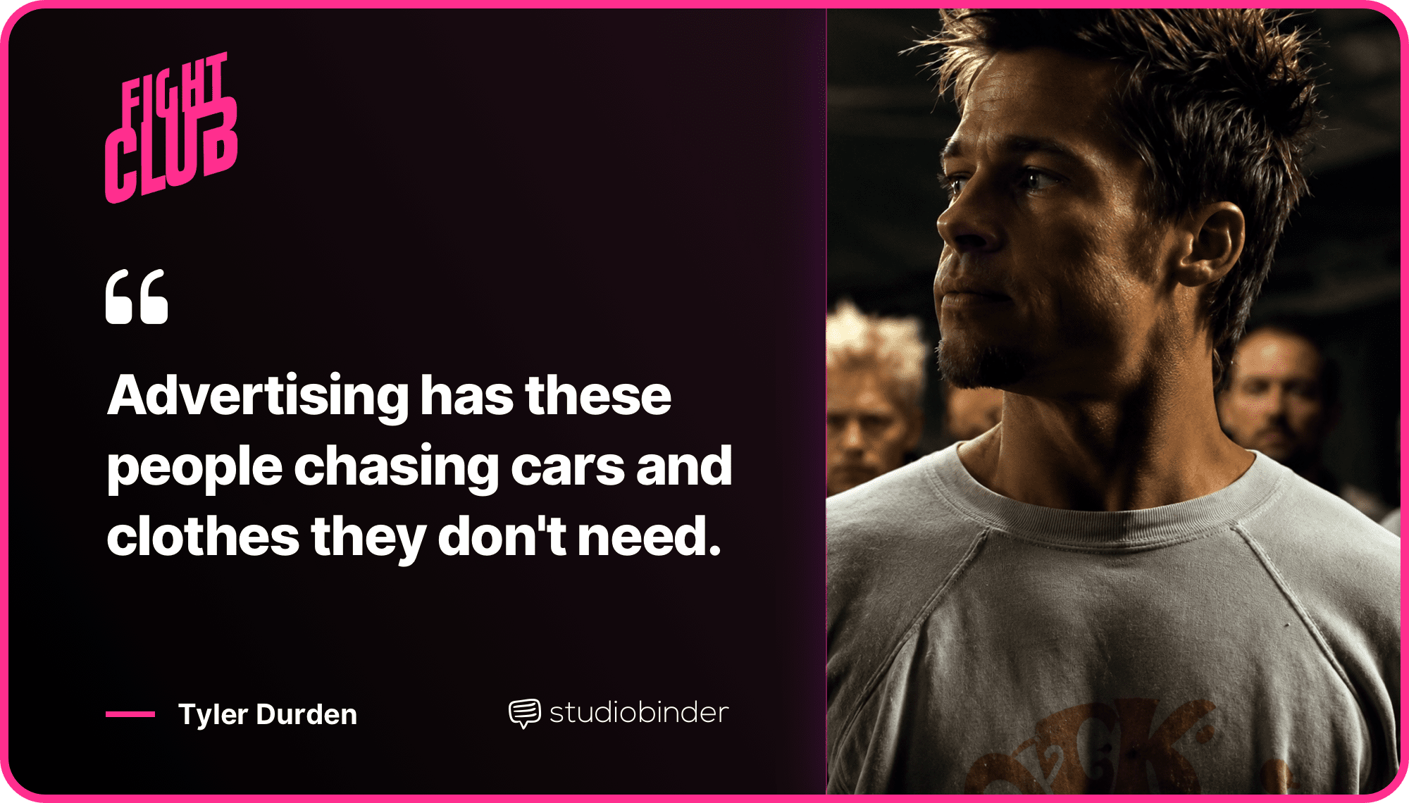 Fight Club Quotes Cars And Clothes Quote StudioBinder Fight Club Quotes Cars And Clothes Quote StudioBinder