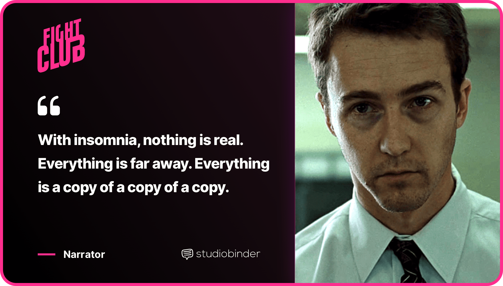 Fight Club Quotes Copy Of A Copy Quote StudioBinder Fight Club Quotes Copy Of A Copy Quote StudioBinder