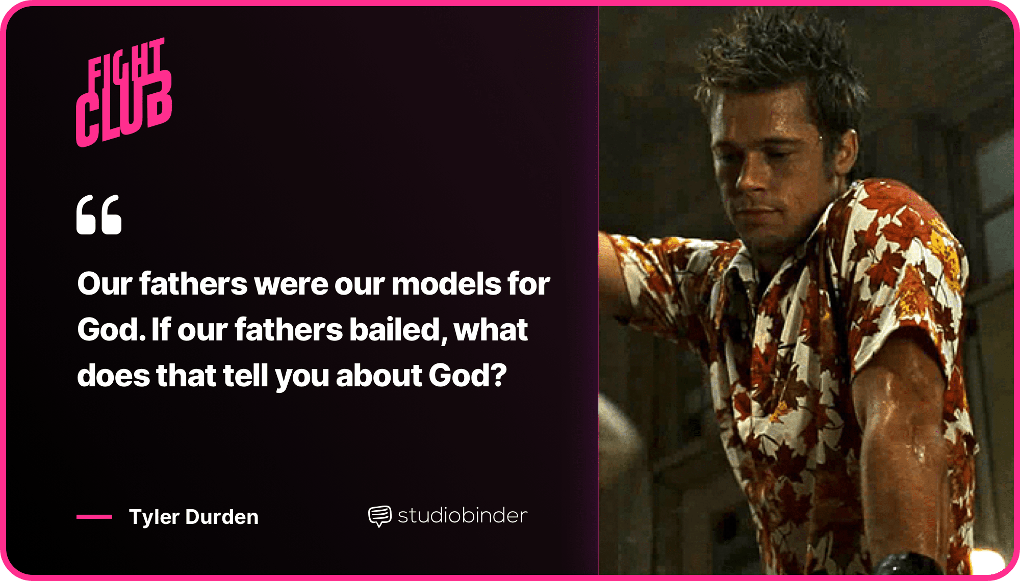Fight Club Quotes Fathers And God Quote StudioBinder Fight Club Quotes Fathers And God Quote StudioBinder