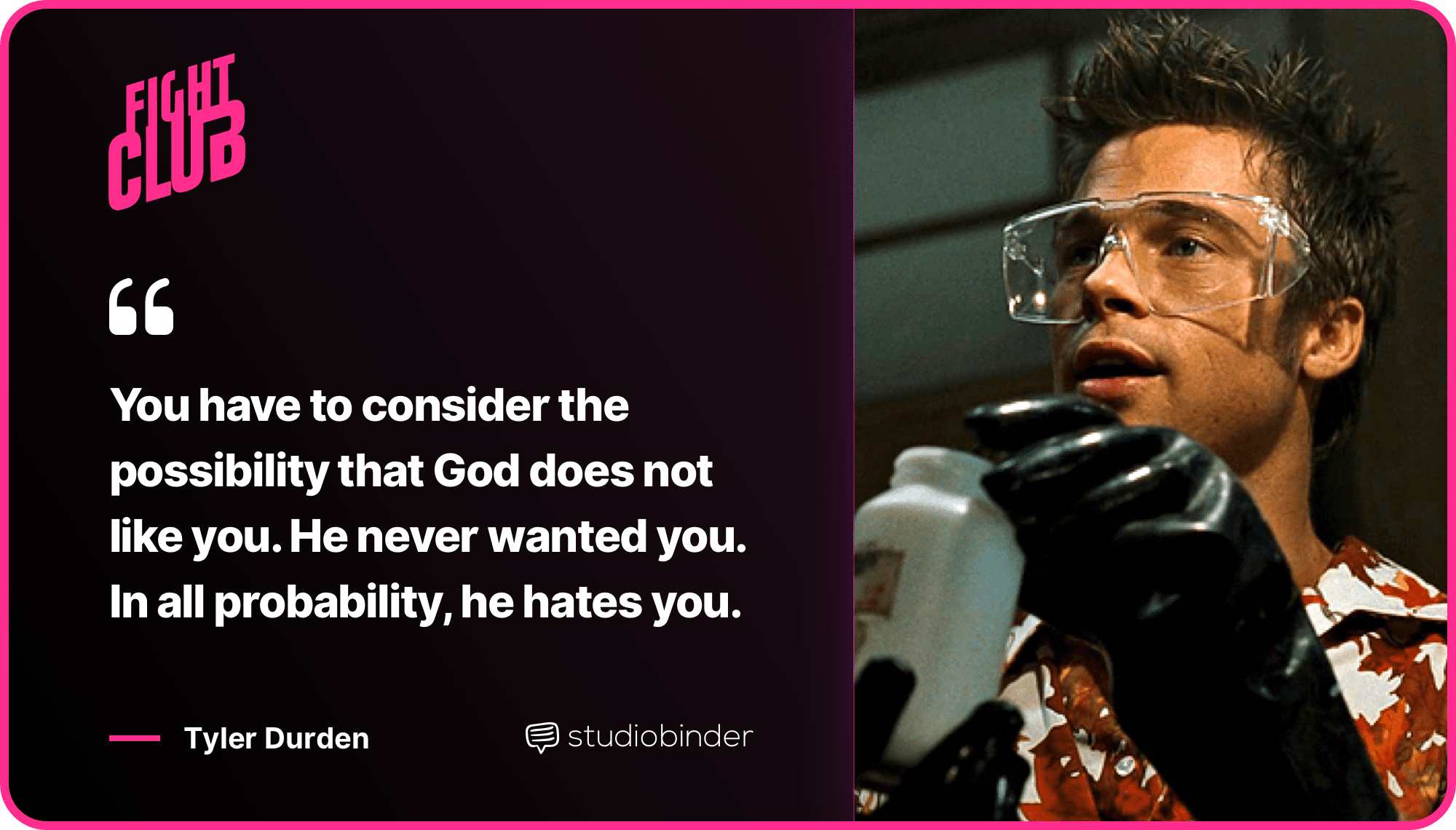 Fight Club Quotes God Does Not Like You Quote StudioBinder Fight Club Quotes God Does Not Like You Quote StudioBinder