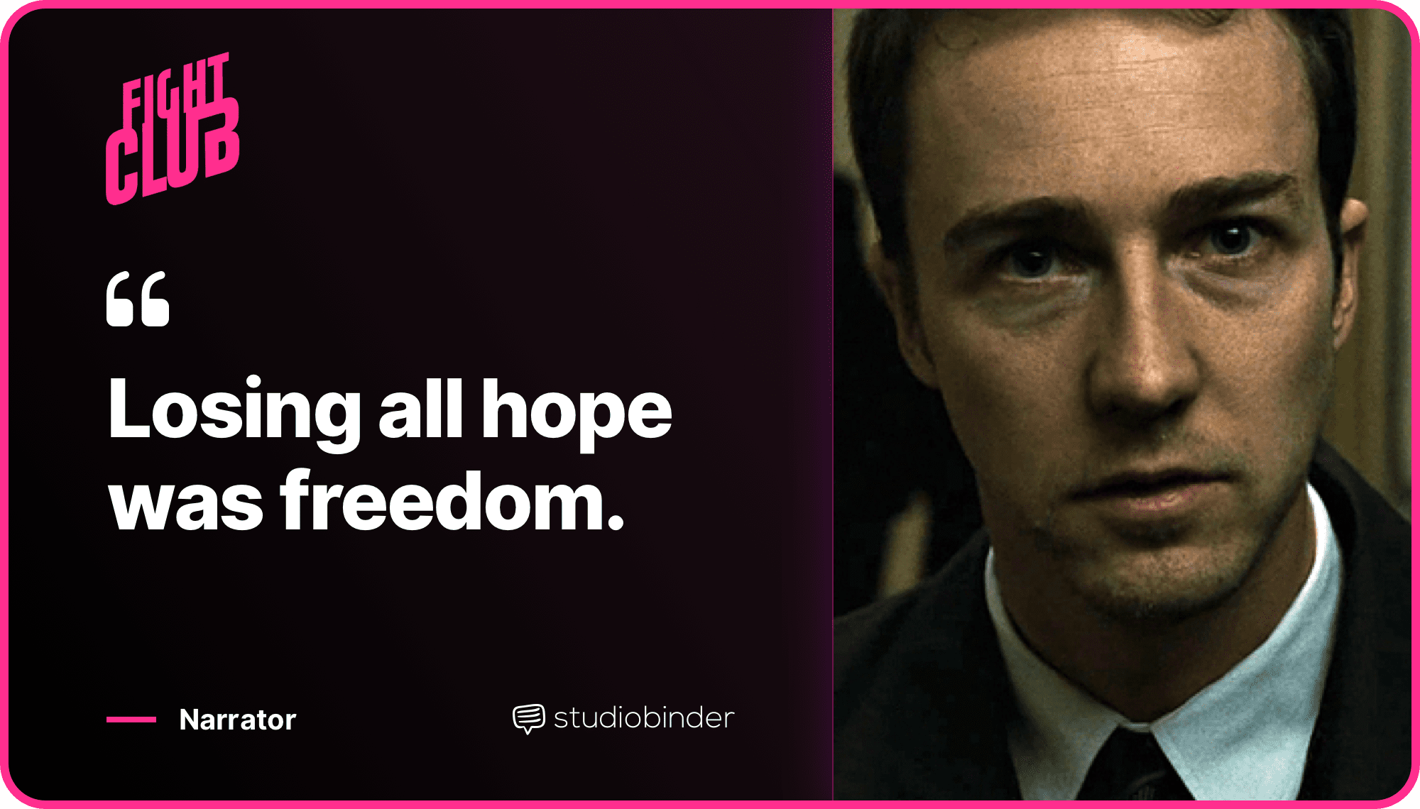 Fight Club Quotes Losing Hope Quote StudioBinder Fight Club Quotes Losing Hope Quote StudioBinder