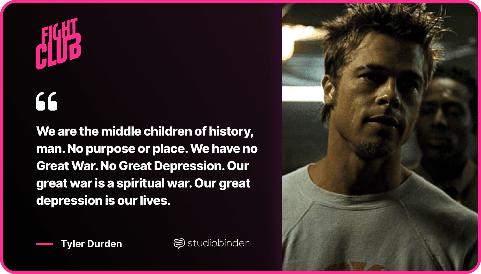 Fight Club Quotes Middle Children Quote StudioBinder Fight Club Quotes Middle Children Quote StudioBinder