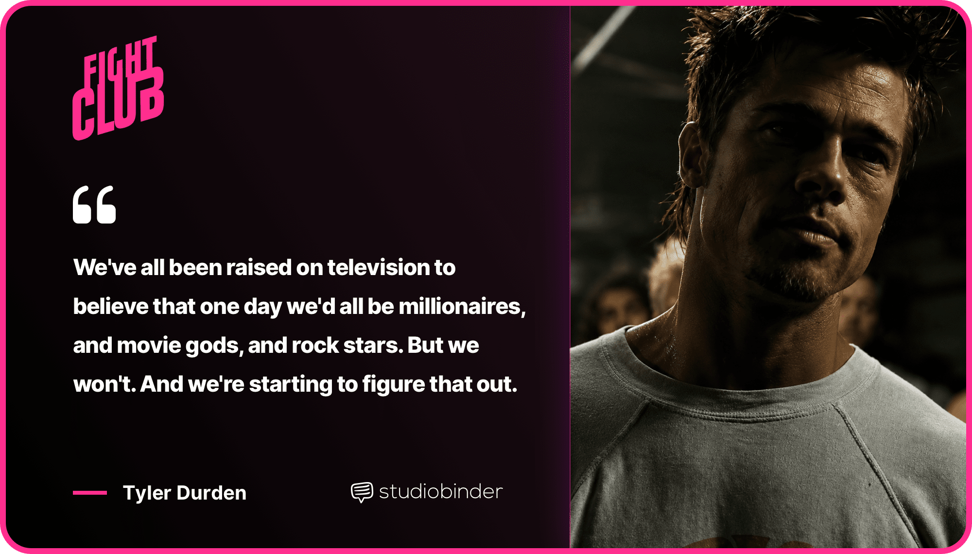 Fight Club Quotes Millionaires Quote StudioBinder Fight Club Quotes Millionaires Quote StudioBinder