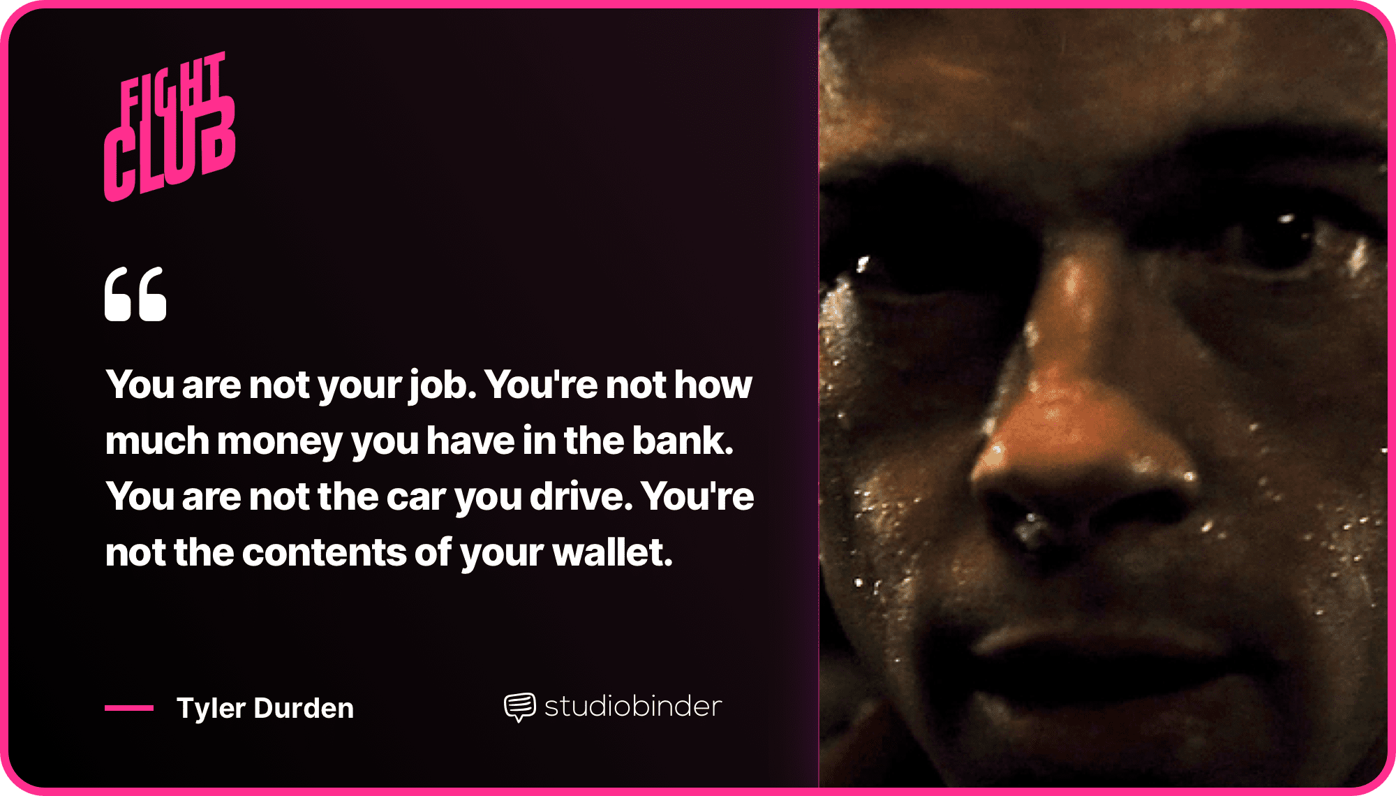 Fight Club Quotes Not Your Job Quote StudioBinder Fight Club Quotes Not Your Job Quote StudioBinder