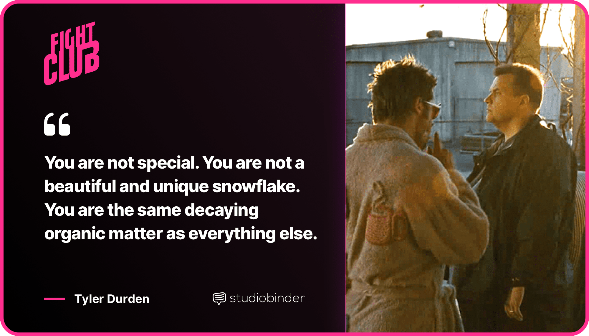 Fight Club Quotes Organic Matter Quote StudioBinder Fight Club Quotes Organic Matter Quote StudioBinder