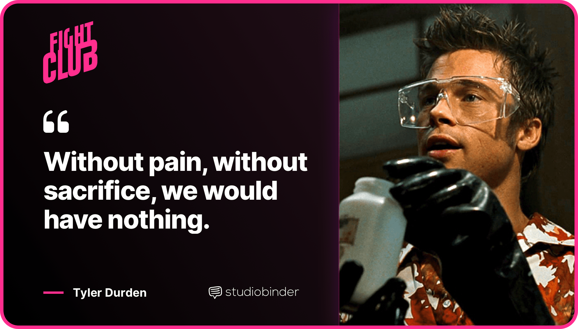 Fight Club Quotes Pain And Sacrifice Quote StudioBinder Fight Club Quotes Pain And Sacrifice Quote StudioBinder