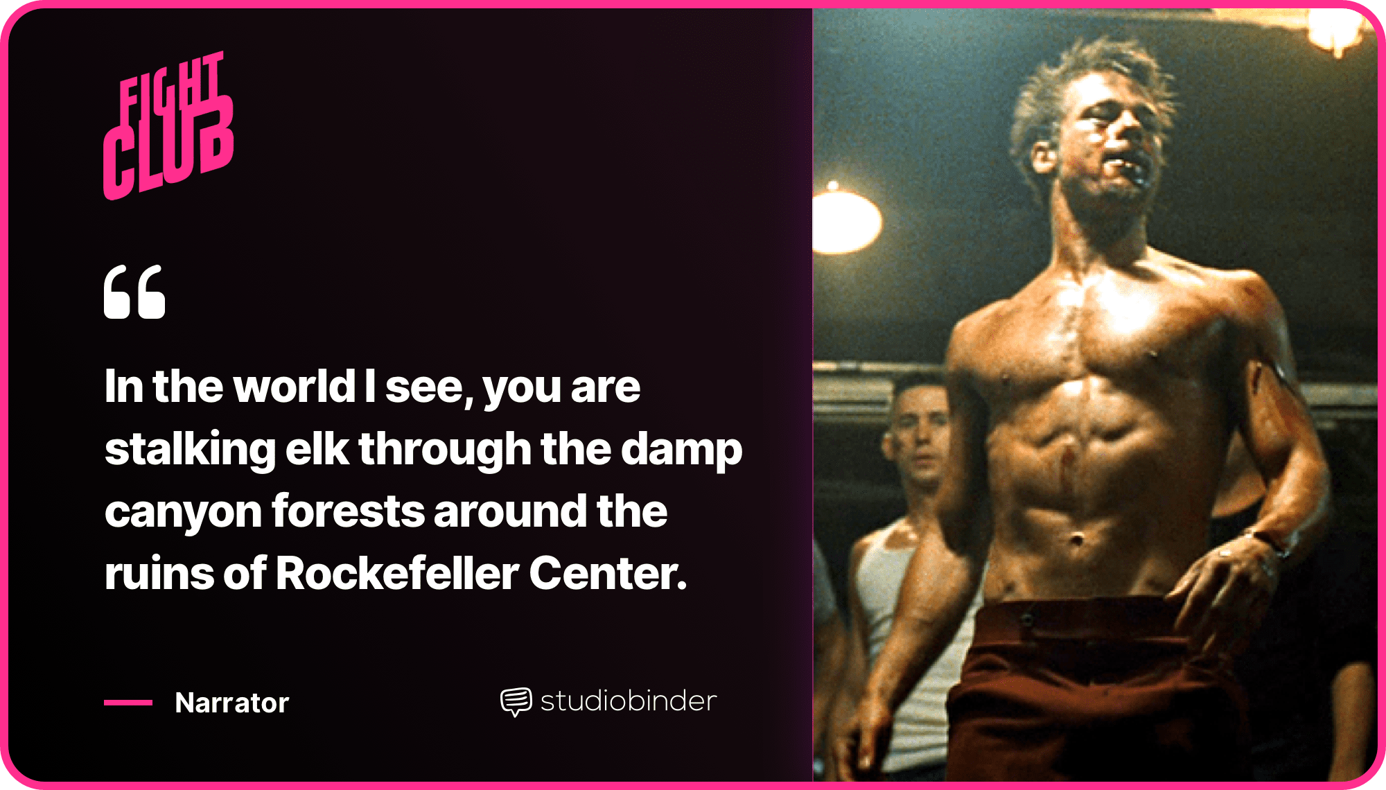 Fight Club Quotes Rockefeller Center Quote StudioBinder Fight Club Quotes Rockefeller Center Quote StudioBinder